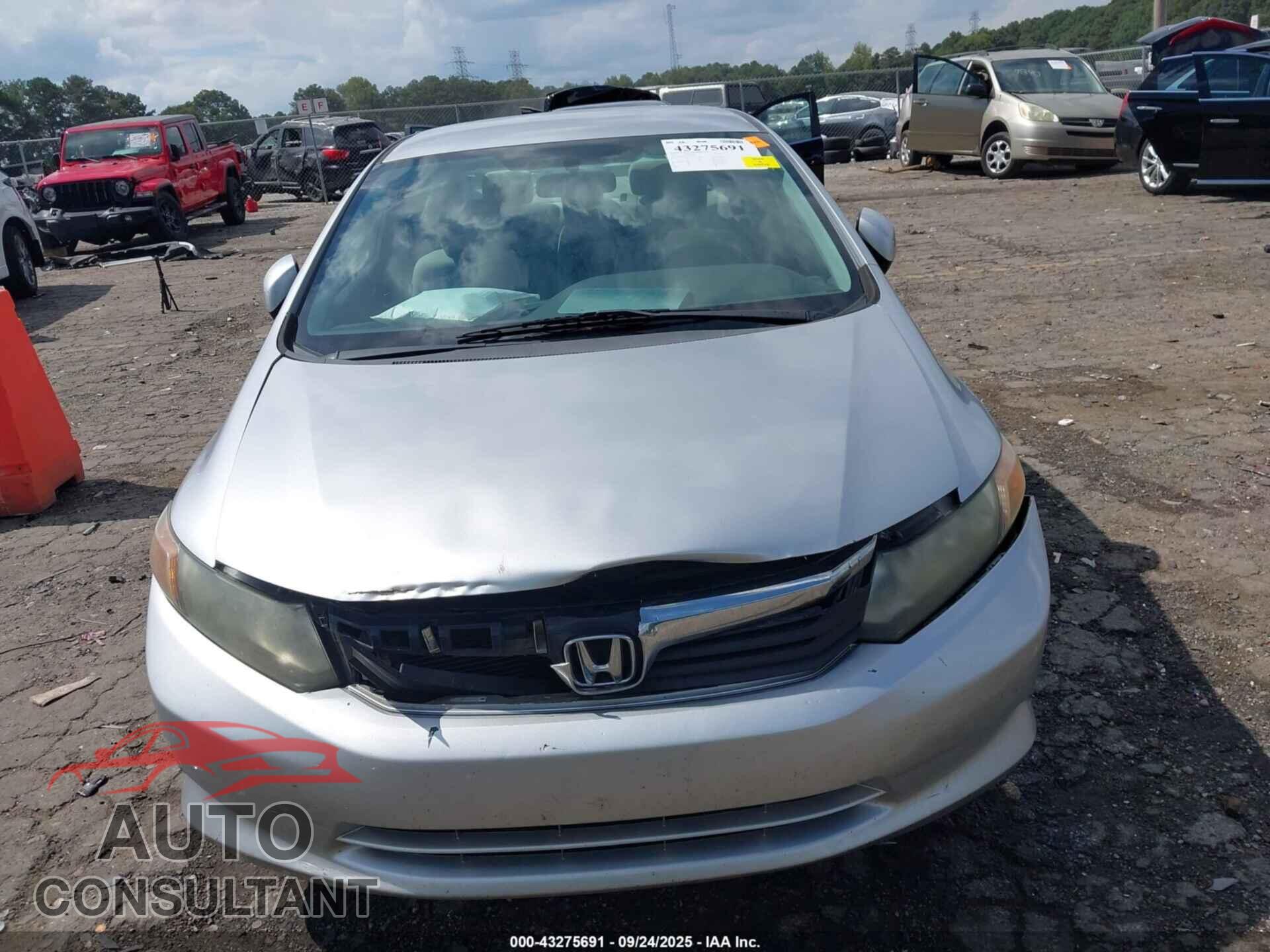 HONDA CIVIC 2012 - 19XFB2F55CE095377