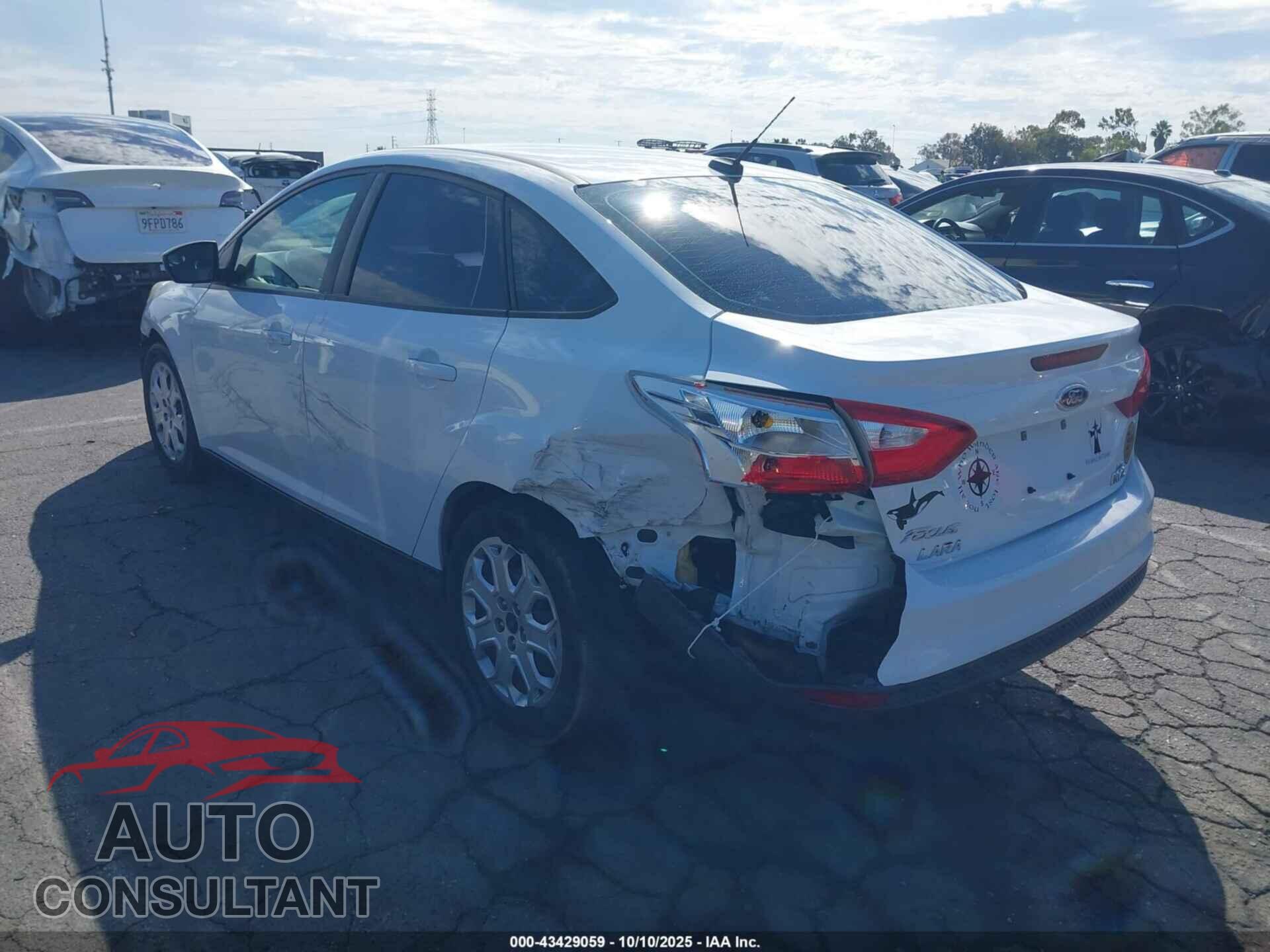 FORD FOCUS 2012 - 1FAHP3F2XCL222384