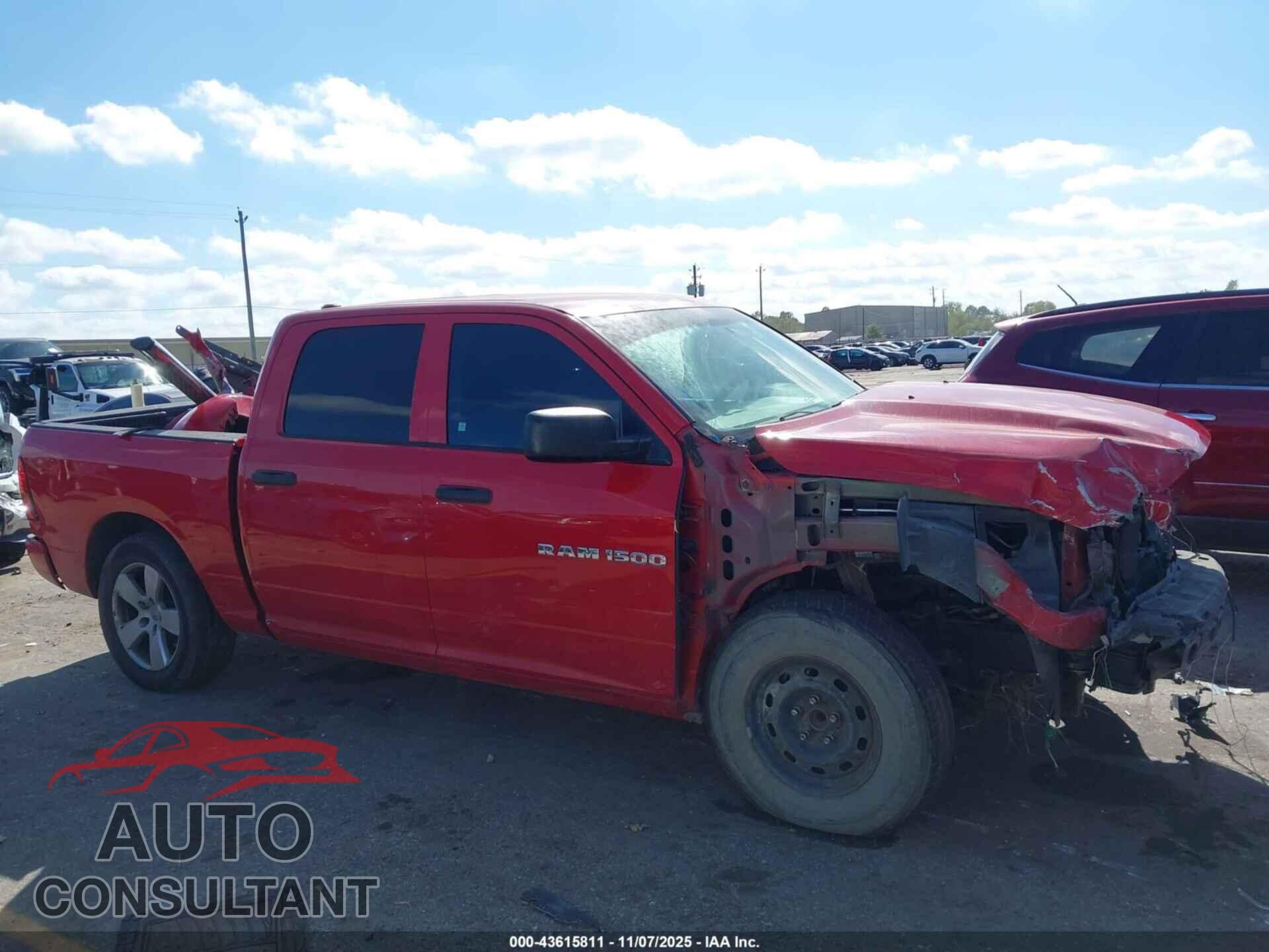 DODGE RAM 1500 2012 - 1C6RD6KT3CS181777