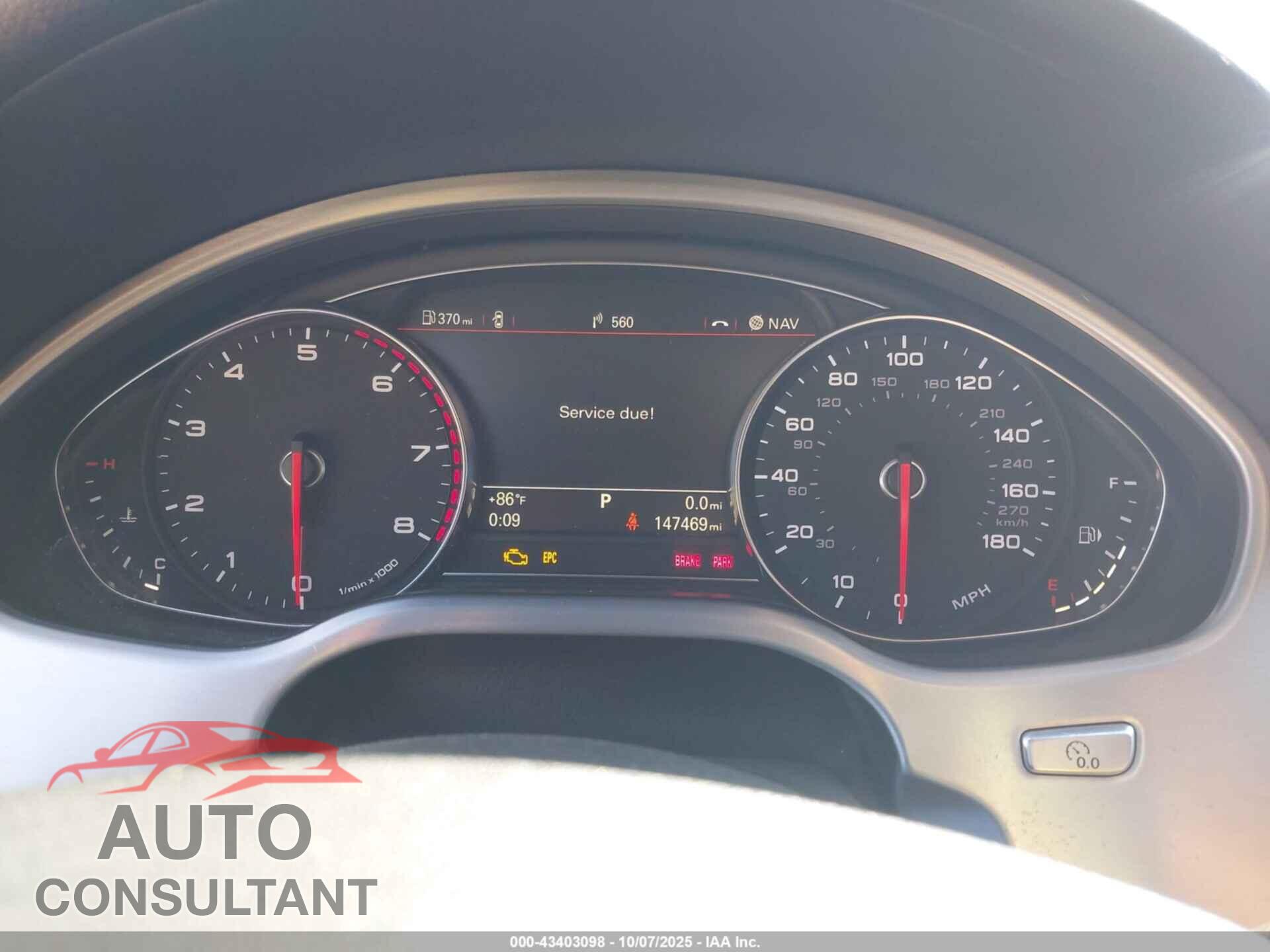 AUDI A8 2013 - WAUA2AFD8DN010523