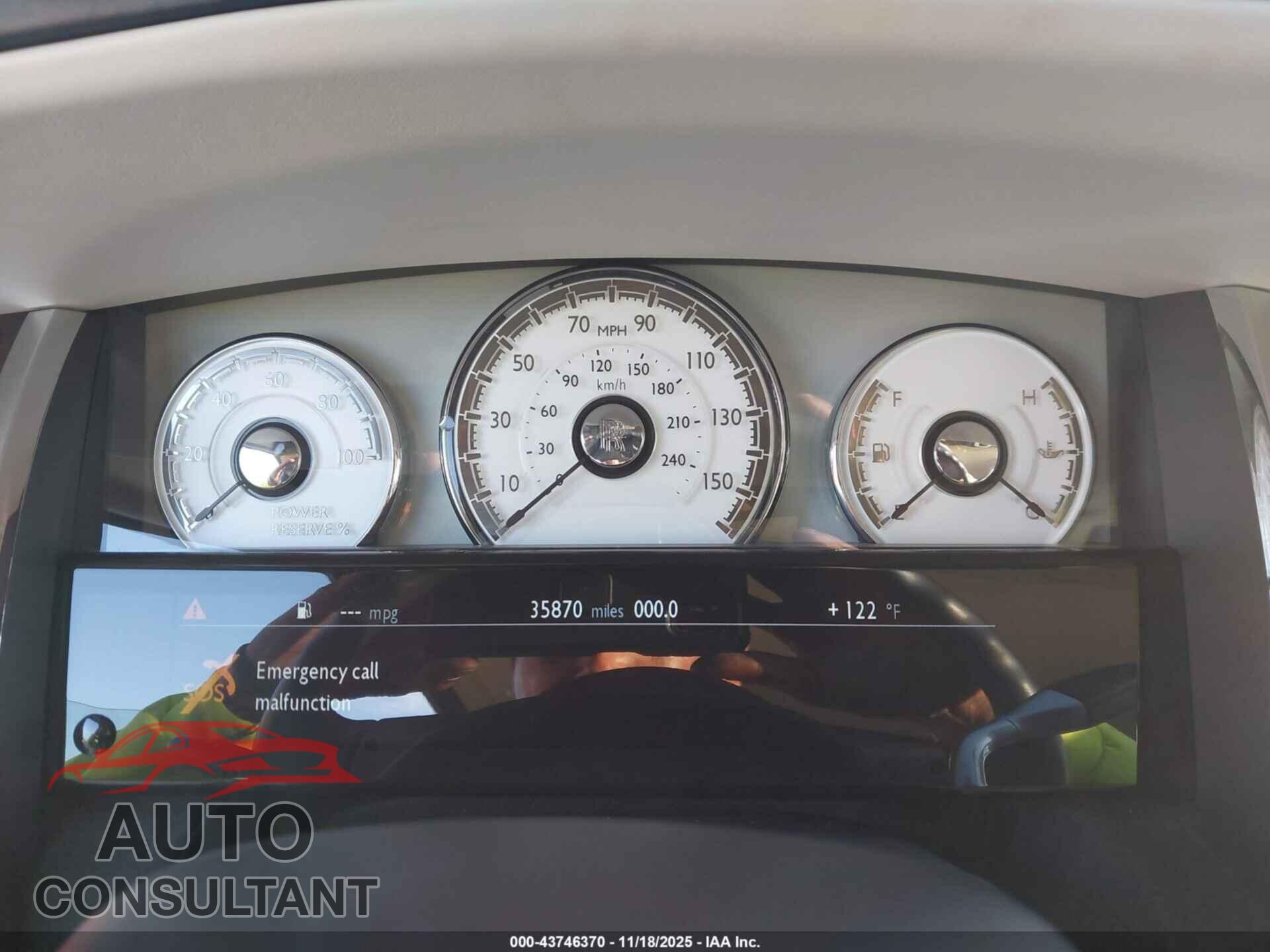ROLLS-ROYCE DAWN 2019 - SCA666D57KU118034