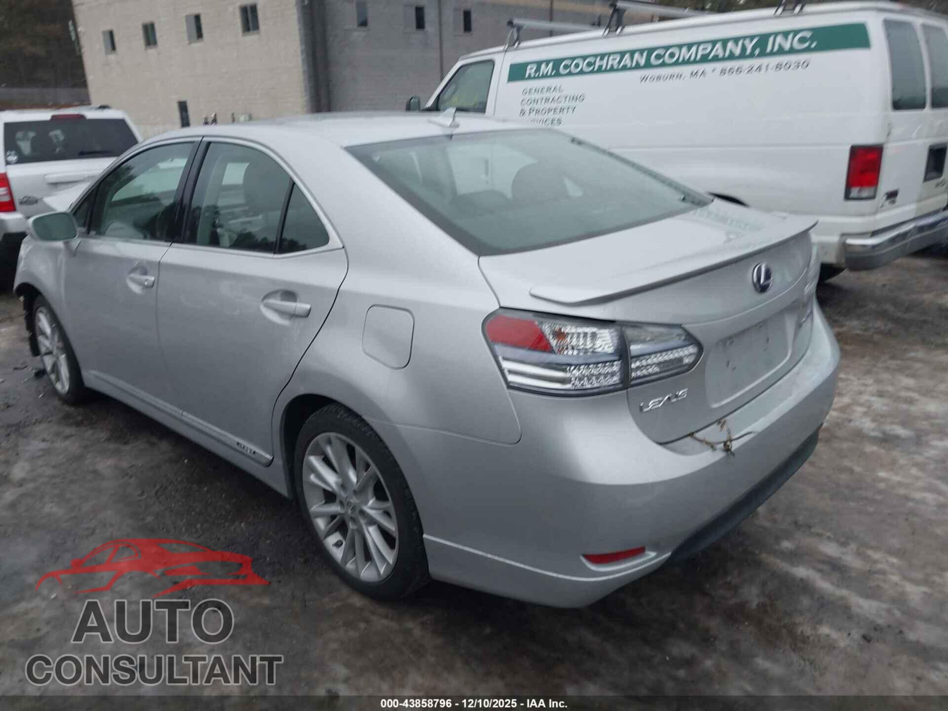 LEXUS HS 250H 2010 - JTHBB1BA9A2018449