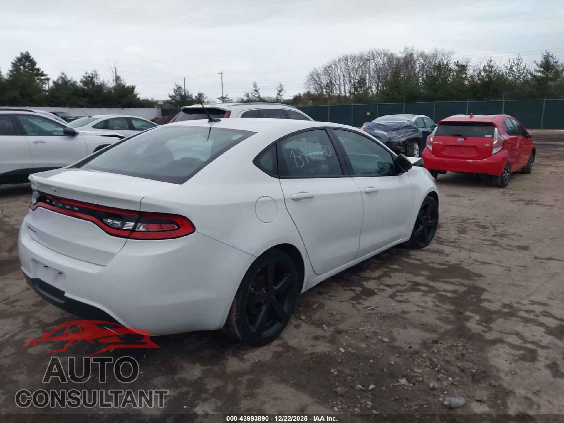 DODGE DART 2016 - 1C3CDFBB9GD505352