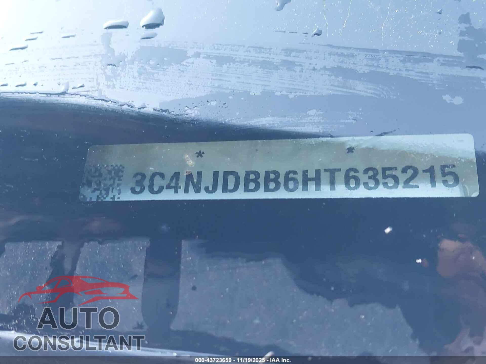 JEEP NEW COMPASS 2017 - 3C4NJDBB6HT635215
