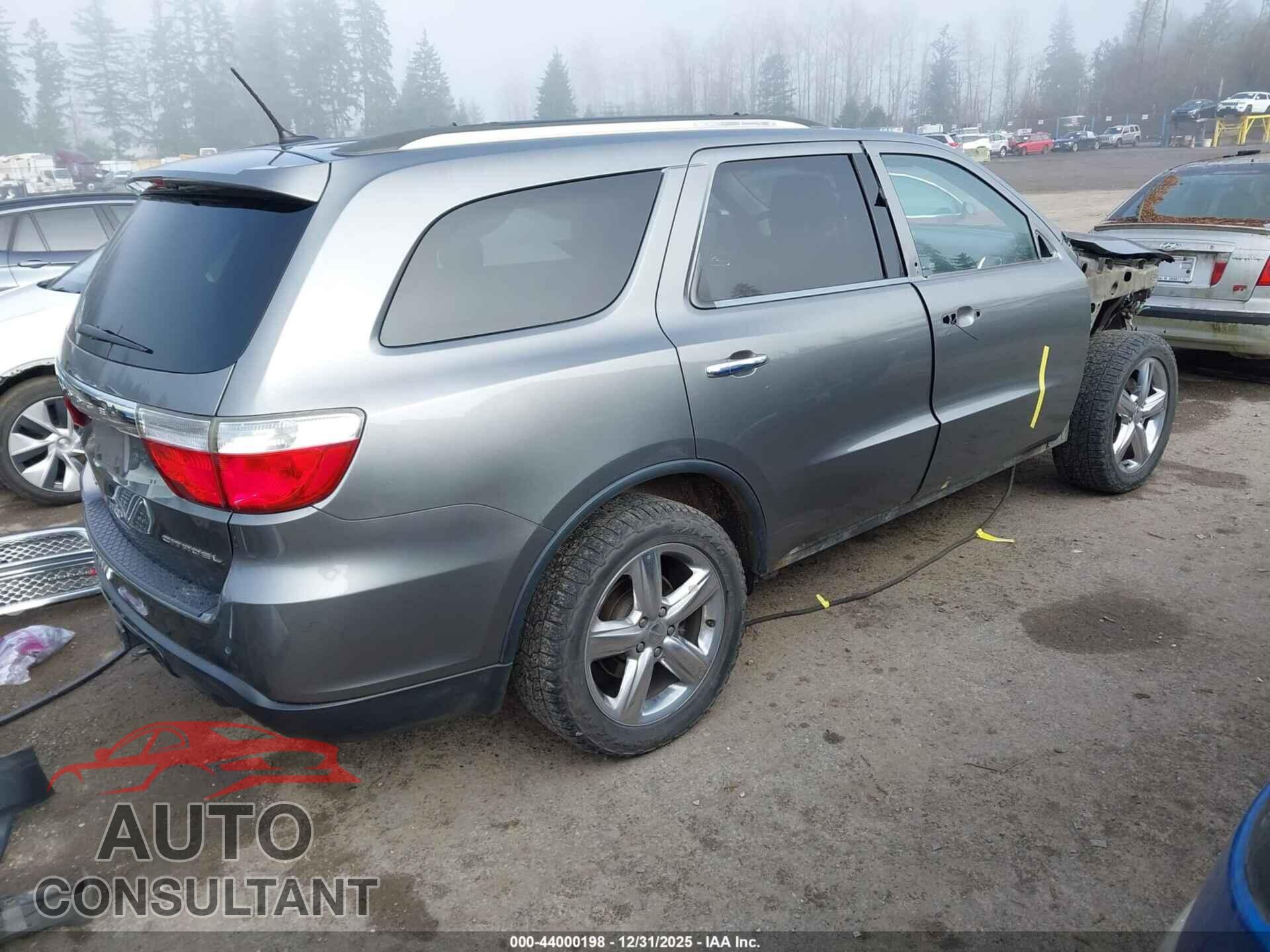 DODGE DURANGO 2012 - 1C4RDJEG4CC330704