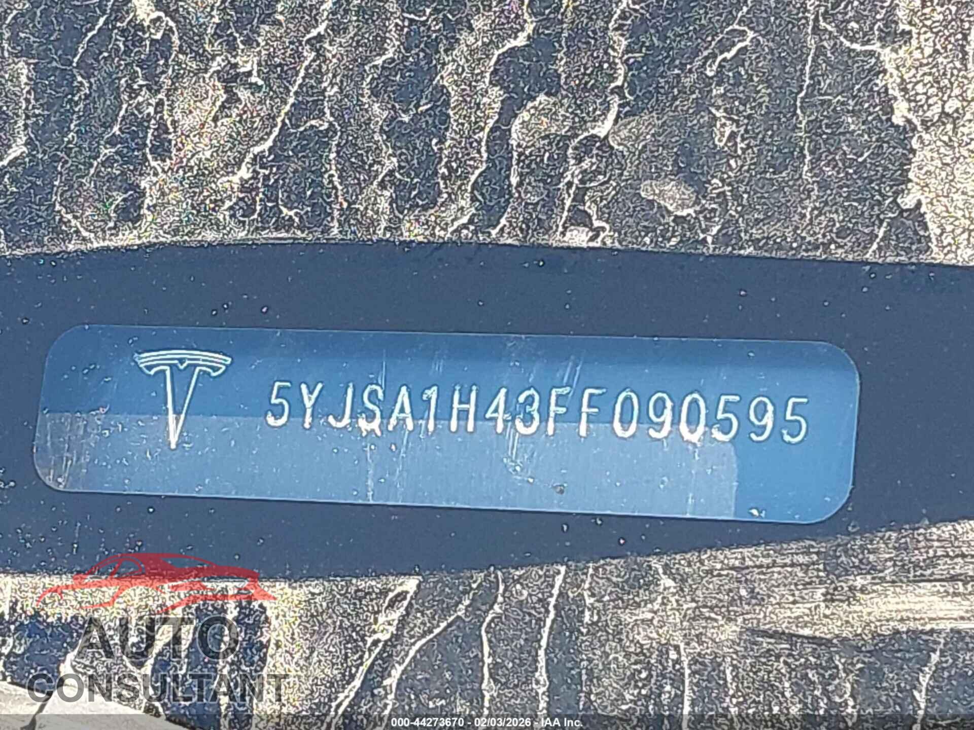 TESLA MODEL S 2015 - 5YJSA1H43FF090595