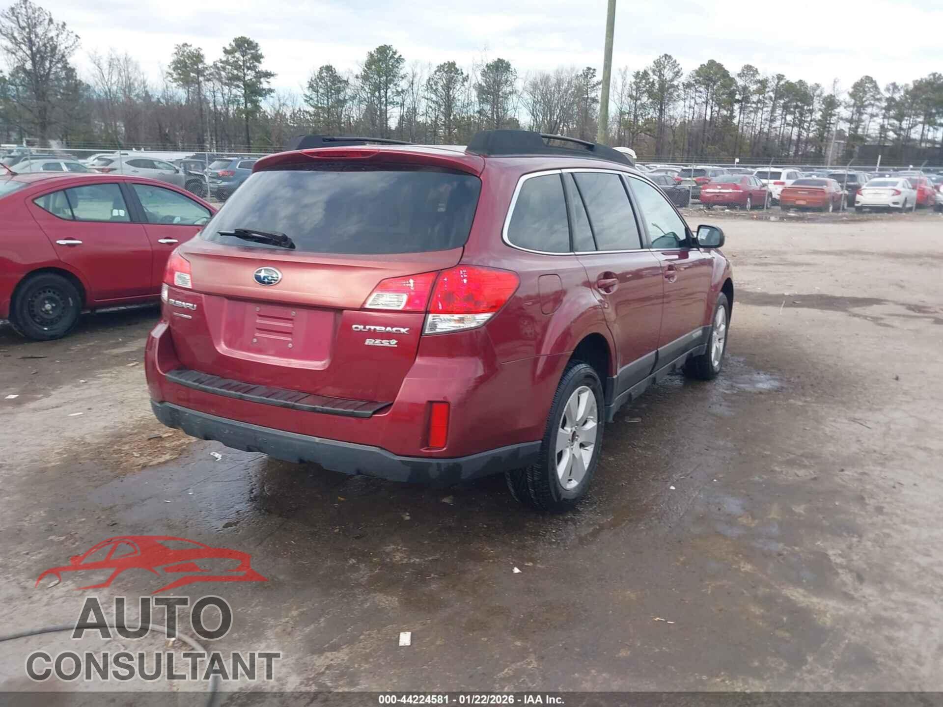 SUBARU OUTBACK 2012 - 4S4BRBBC9C3247324
