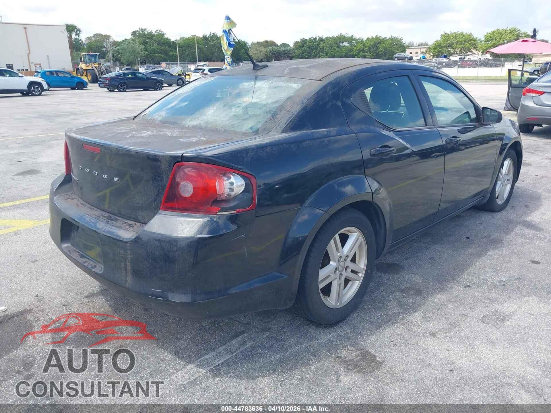 DODGE AVENGER 2011 - 1B3BD1FB2BN501930