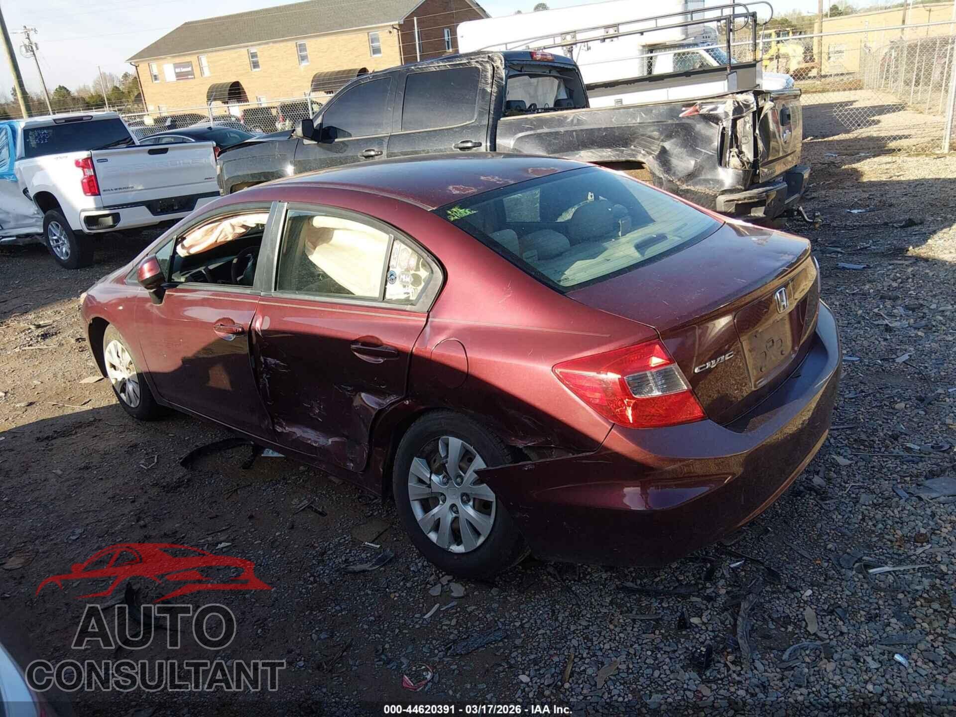 HONDA CIVIC 2012 - 2HGFB2F56CH567981