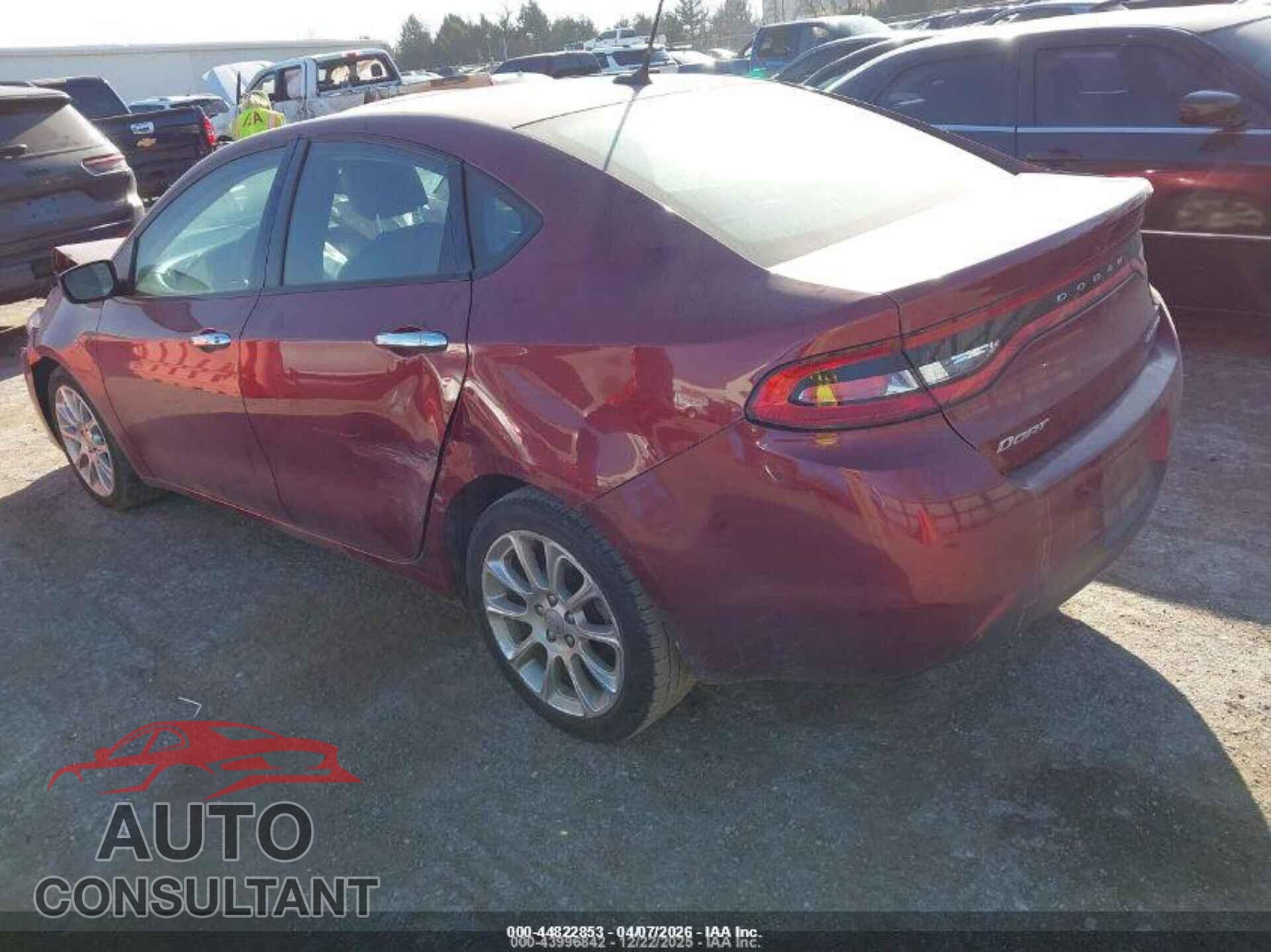DODGE DART 2015 - 1C3CDFCB3FD254146