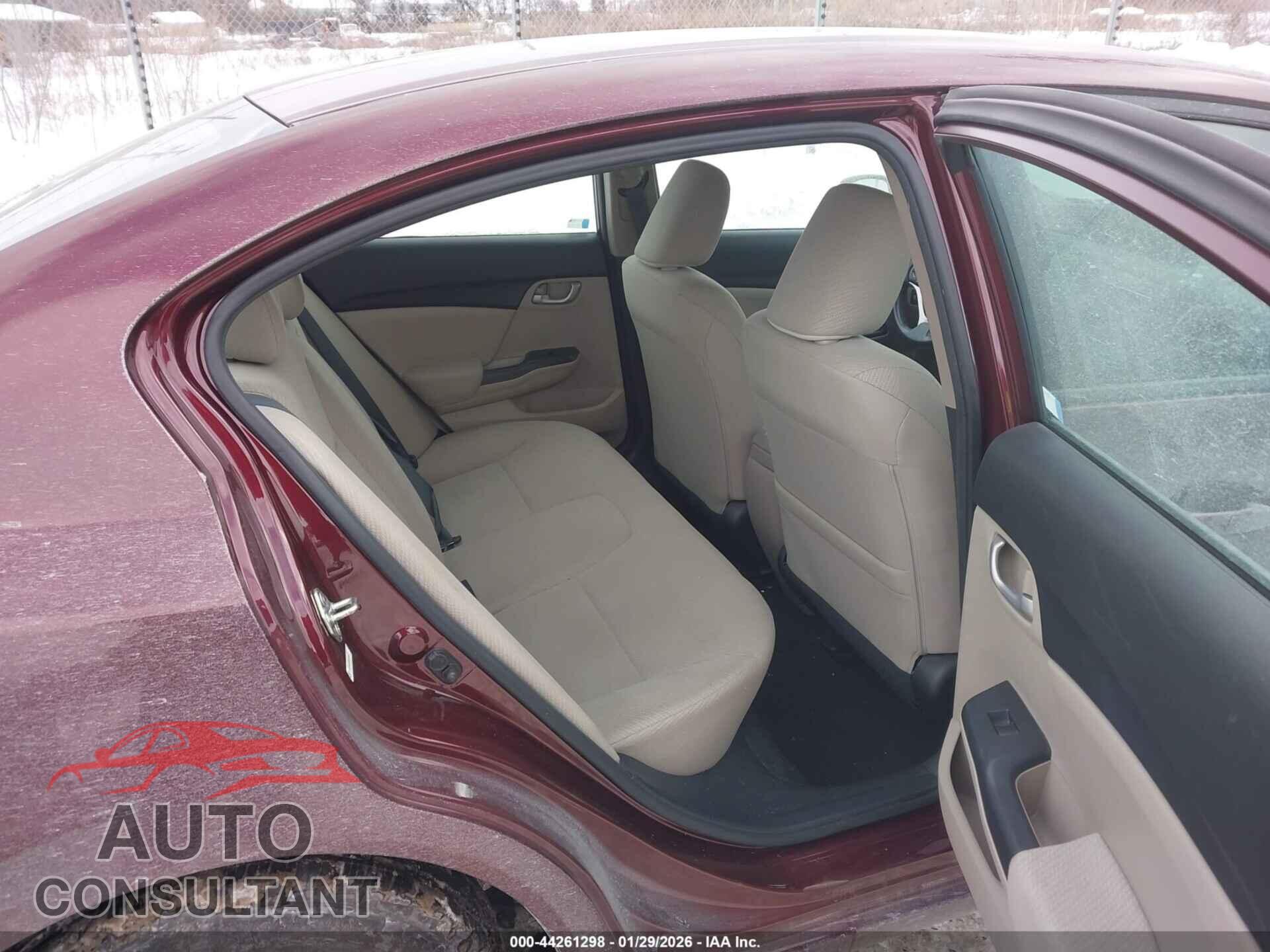 HONDA CIVIC 2013 - 19XFB2F52DE282304