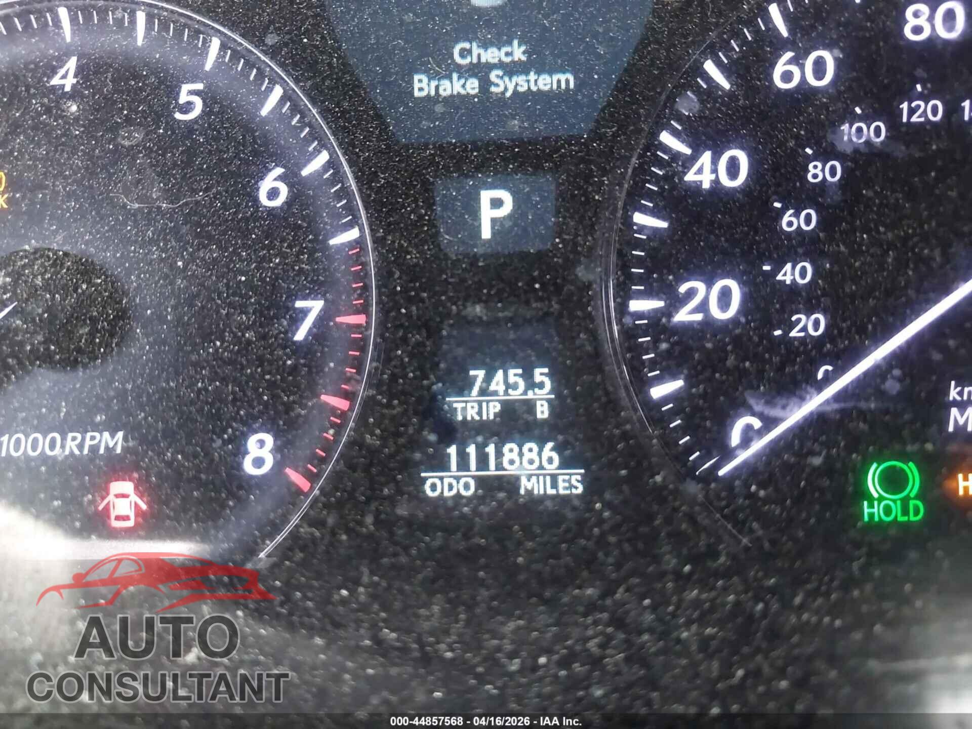 LEXUS LS 460 2011 - JTHBL5EF1B5106861