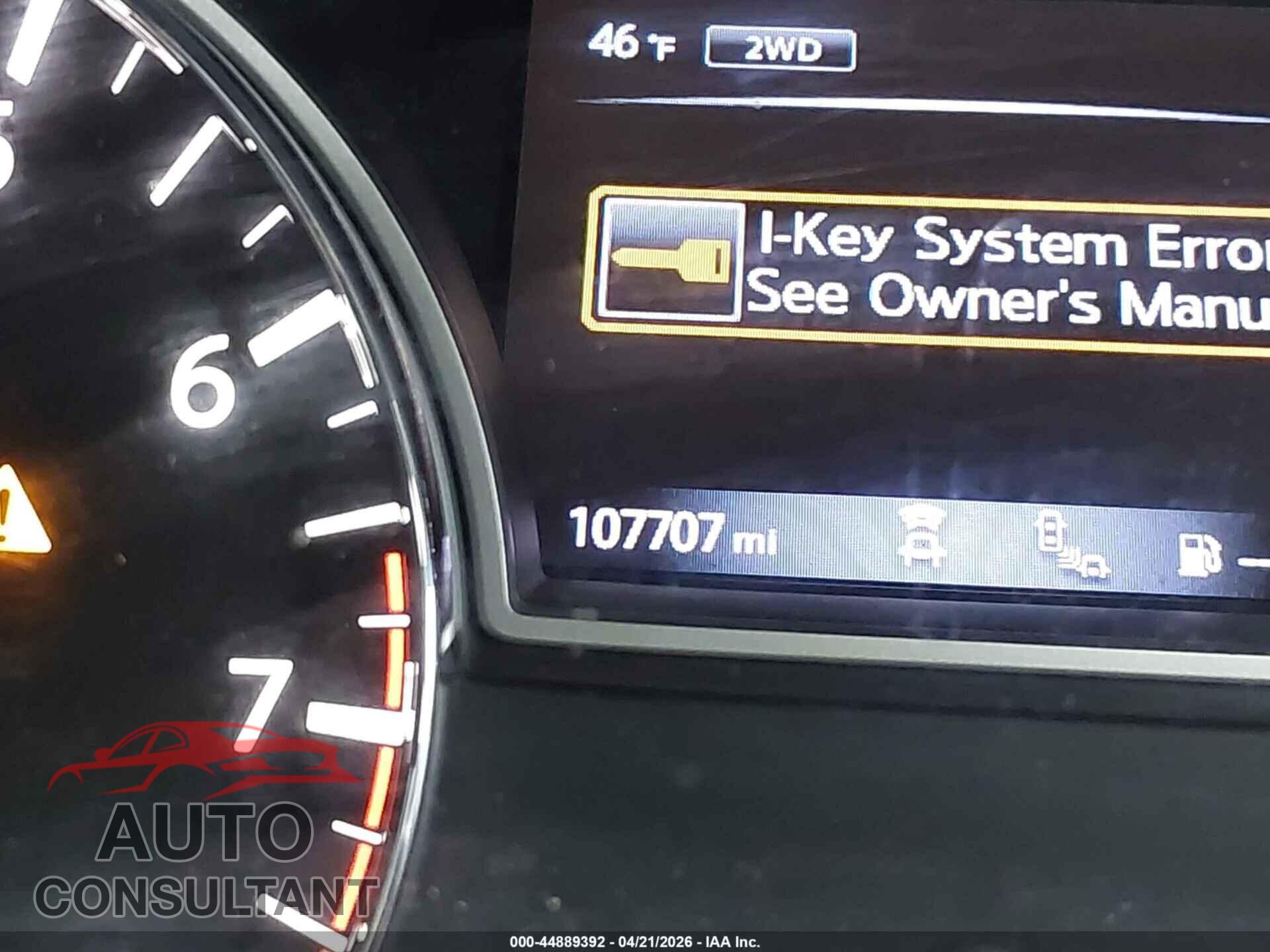 NISSAN PATHFINDER 2017 - 5N1DR2MM0HC602192