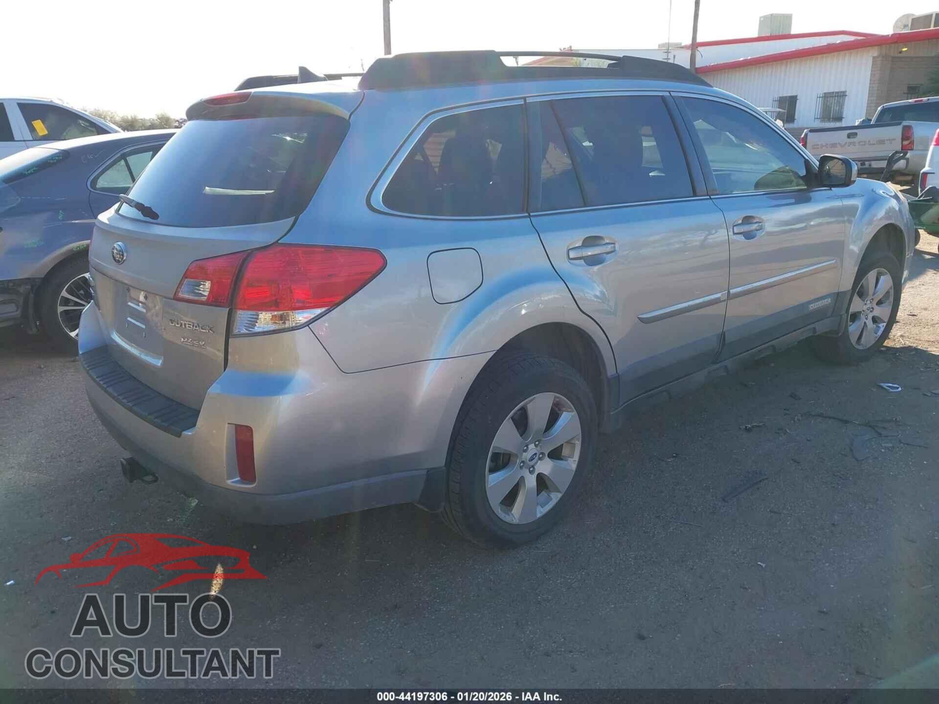SUBARU OUTBACK 2012 - 4S4BRBLC0C3262129