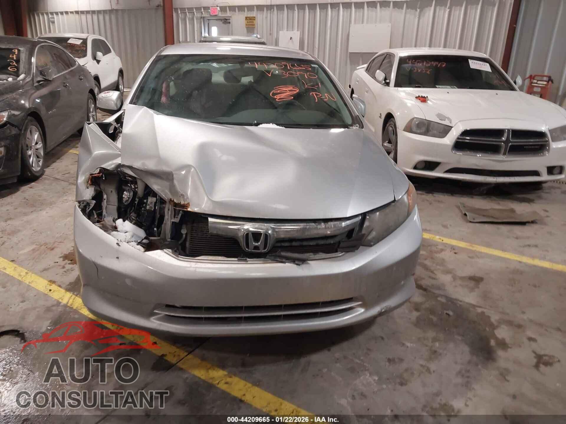 HONDA CIVIC 2012 - 19XFB2F57CE073090