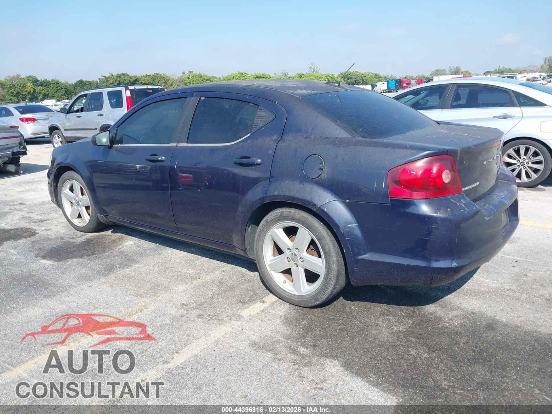 DODGE AVENGER 2013 - 1C3CDZAB5DN626338