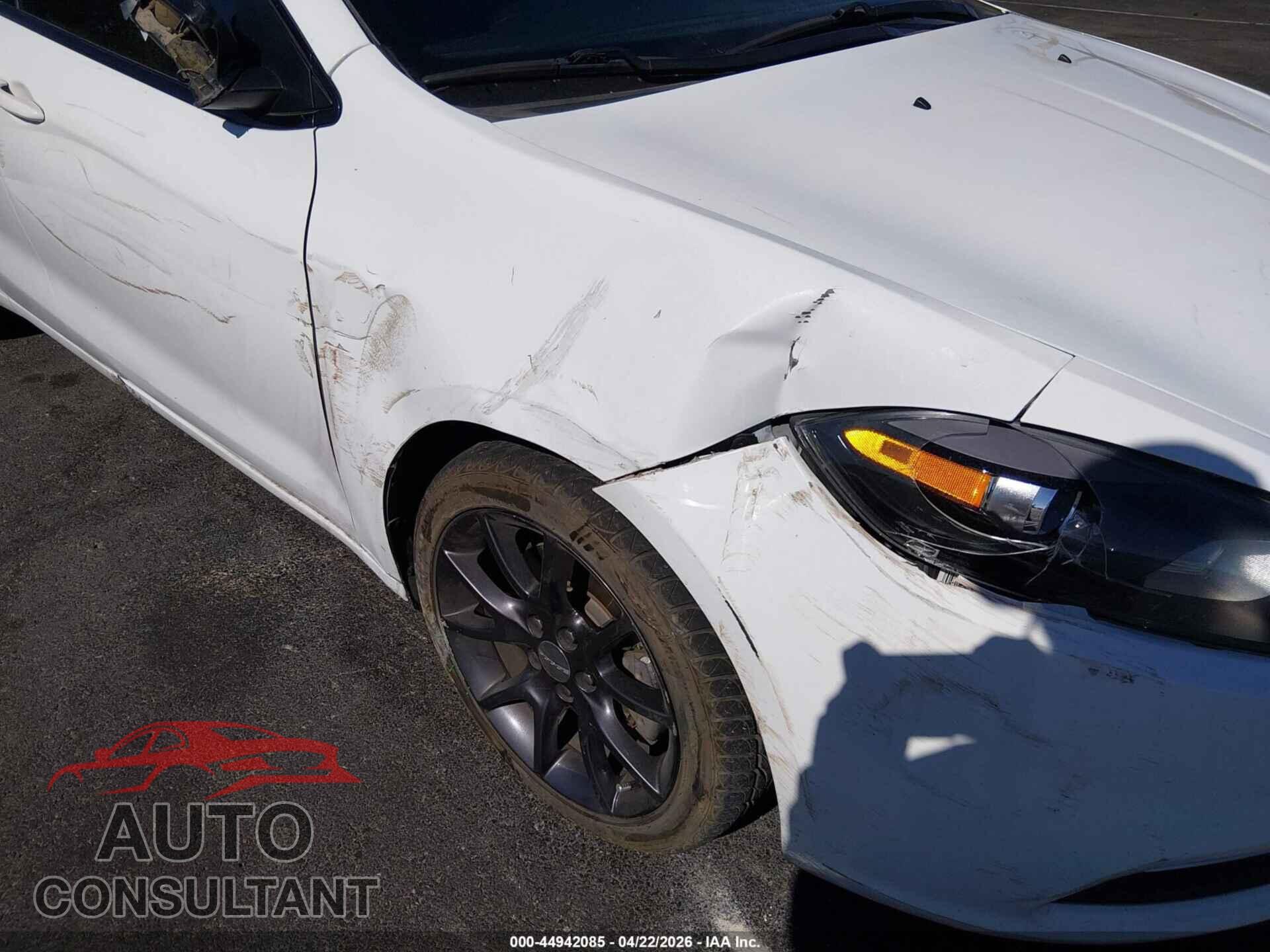 DODGE DART 2016 - 1C3CDFAA9GD643711