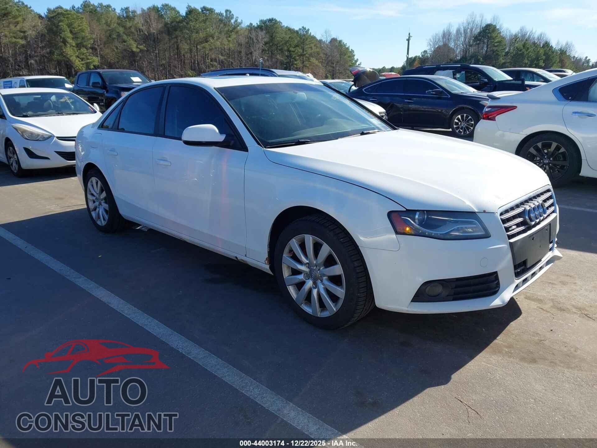 AUDI A4 2012 - WAUDFCFL5CN019750