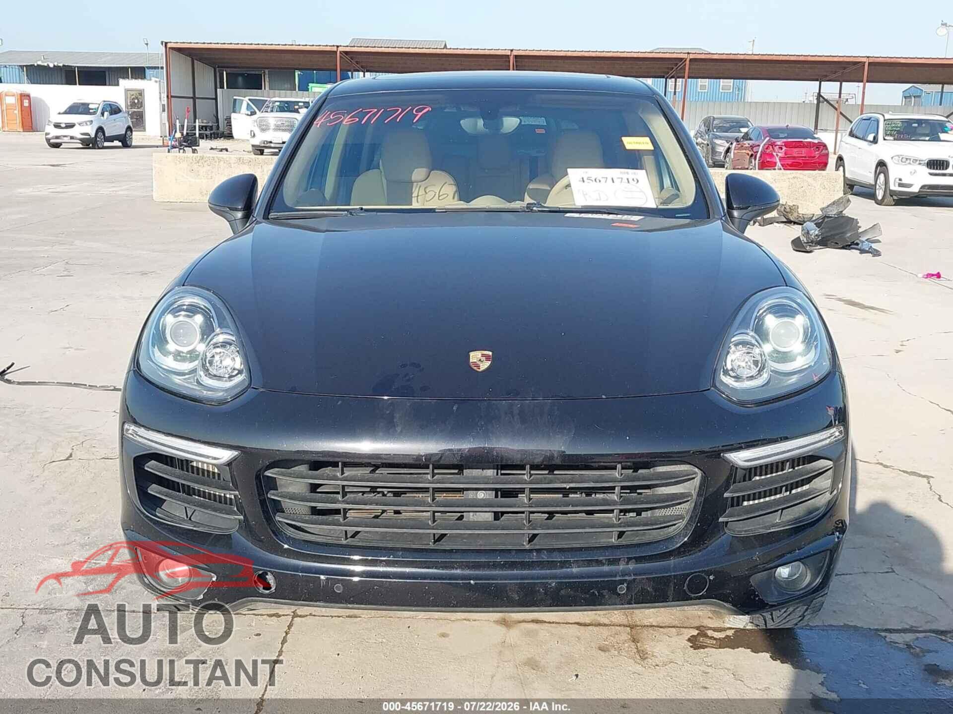 PORSCHE CAYENNE 2015 - WP1AB2A21FLA56772
