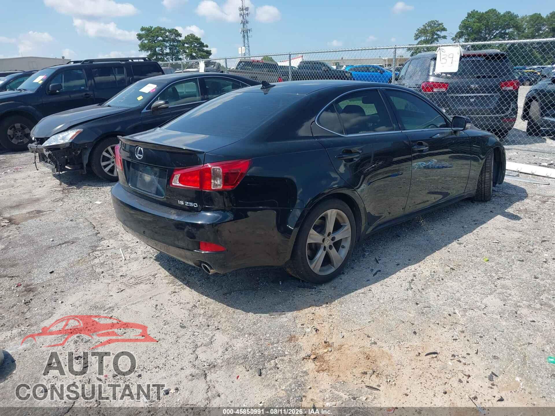 LEXUS IS 250 2012 - JTHBF5C22C5174451
