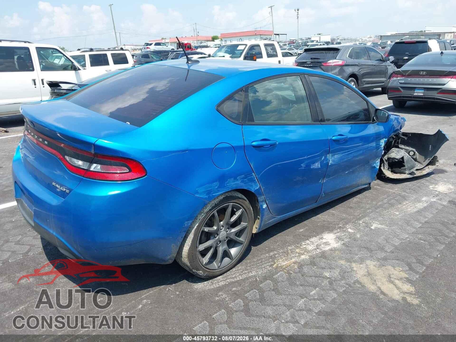 DODGE DART 2015 - 1C3CDFBB1FD299586