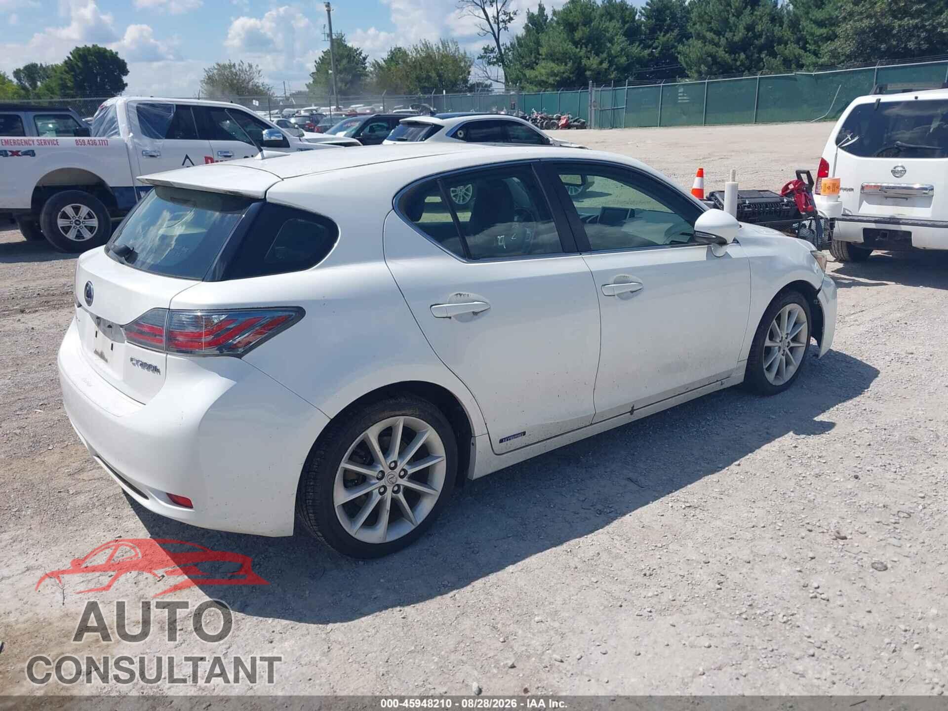 LEXUS CT 200H 2013 - JTHKD5BH2D2137091