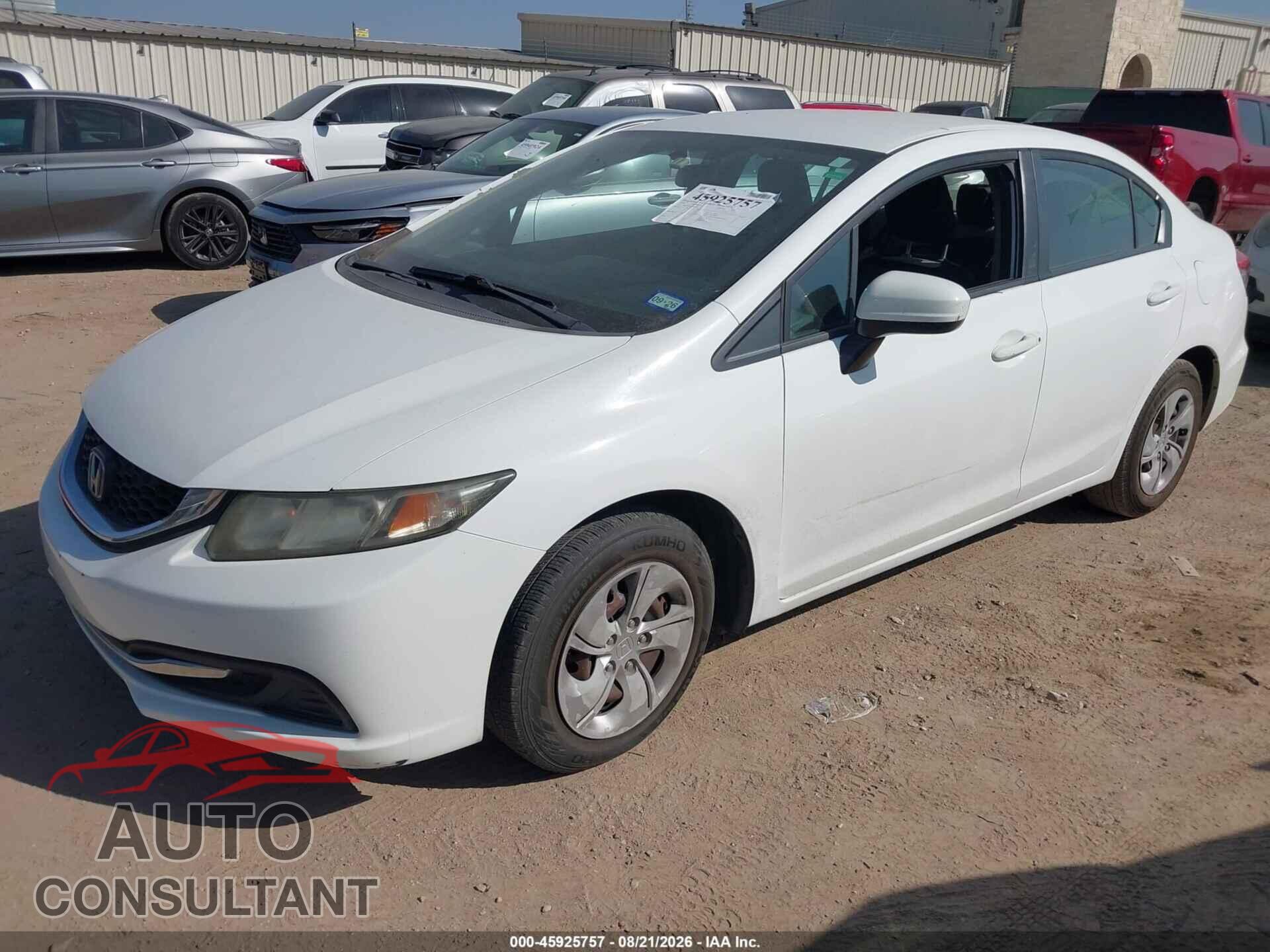 HONDA CIVIC 2014 - 19XFB2F51EE007721