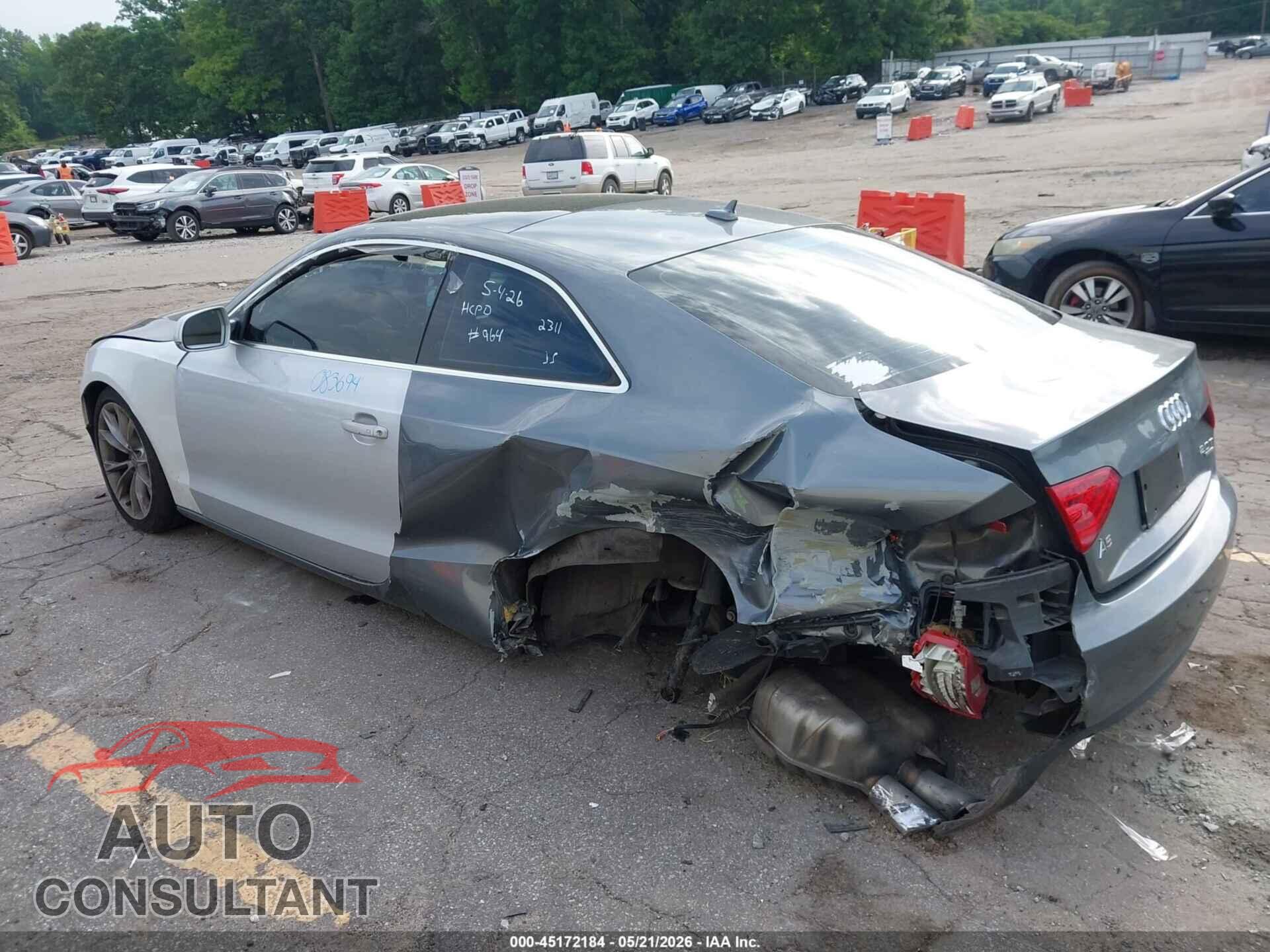AUDI A5 2013 - WAULFAFR8DA002311