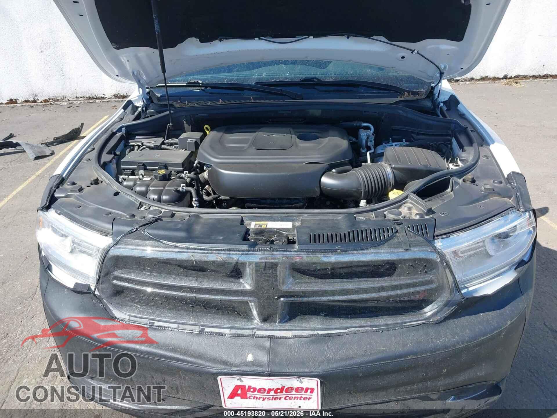 DODGE DURANGO 2019 - 1C4RDJAG5KC701485