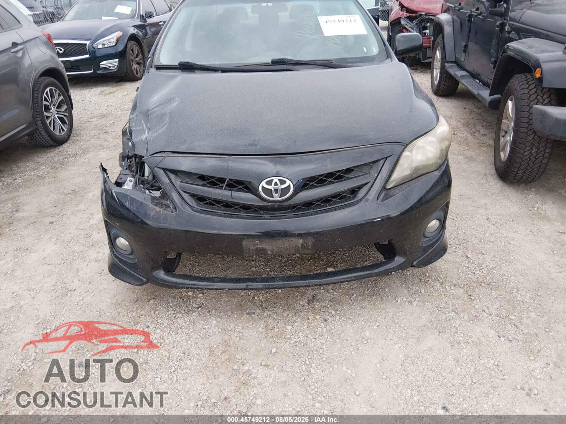 TOYOTA COROLLA 2013 - 5YFBU4EE5DP176904