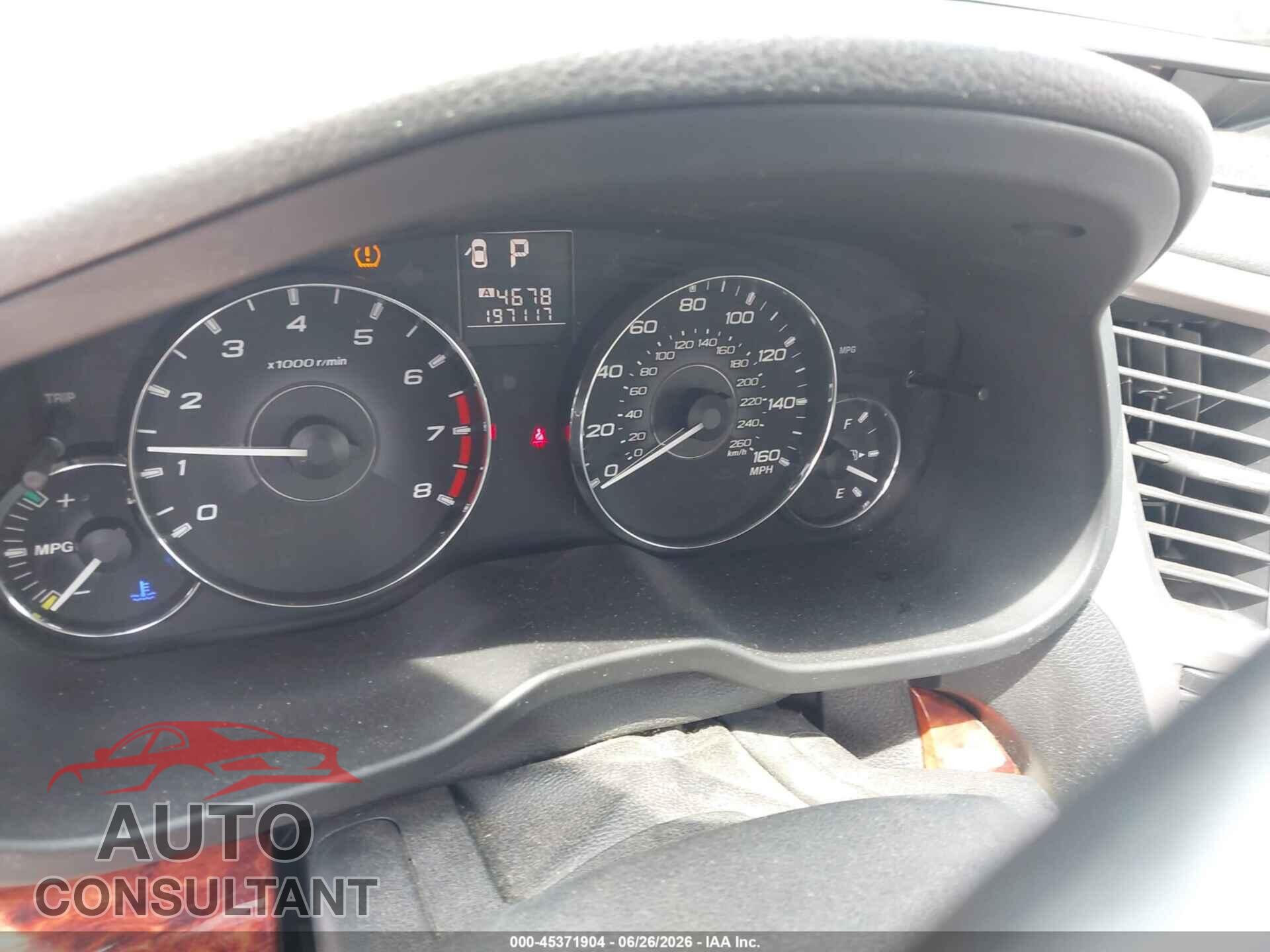 SUBARU OUTBACK 2012 - 4S4BRDKC8C2202473