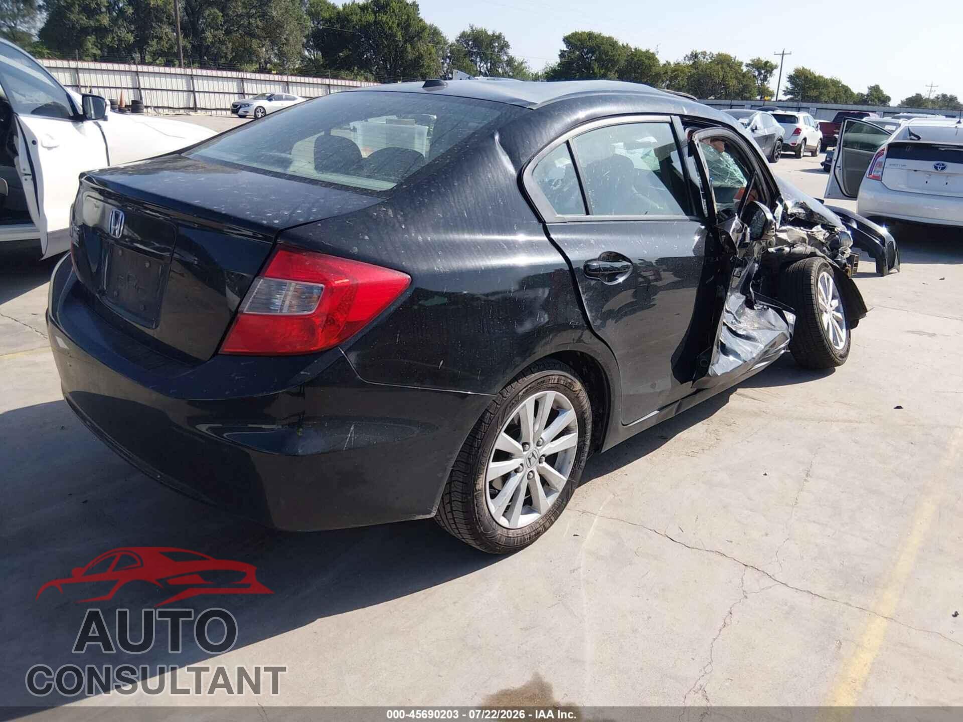 HONDA CIVIC 2012 - 19XFB2F97CE071441