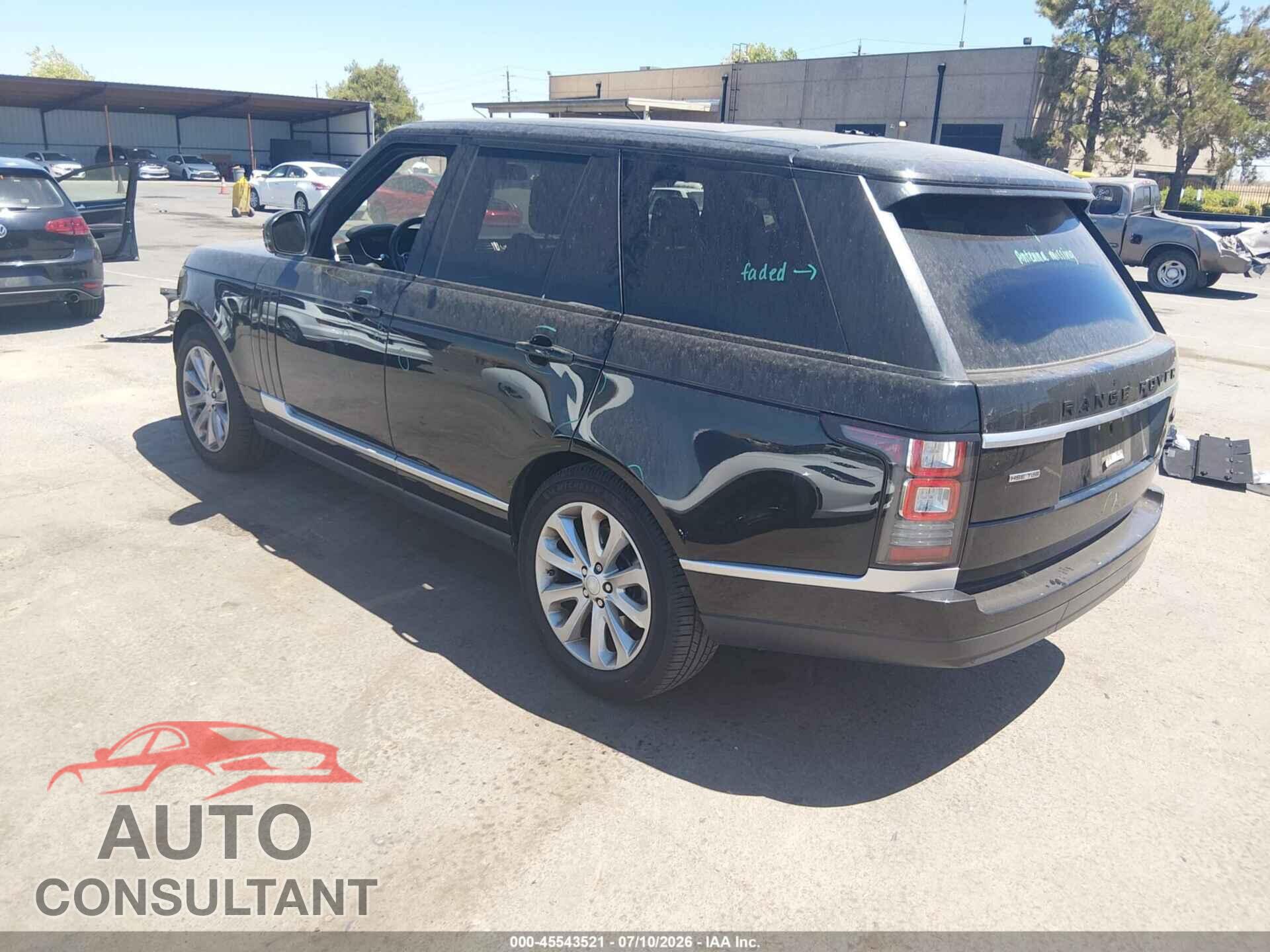 LAND ROVER RANGE ROVER 2016 - SALGS2KF7GA294855