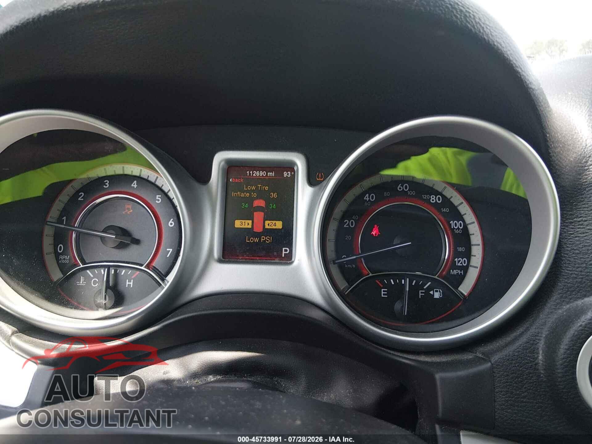 DODGE JOURNEY 2015 - 3C4PDCAB1FT573232
