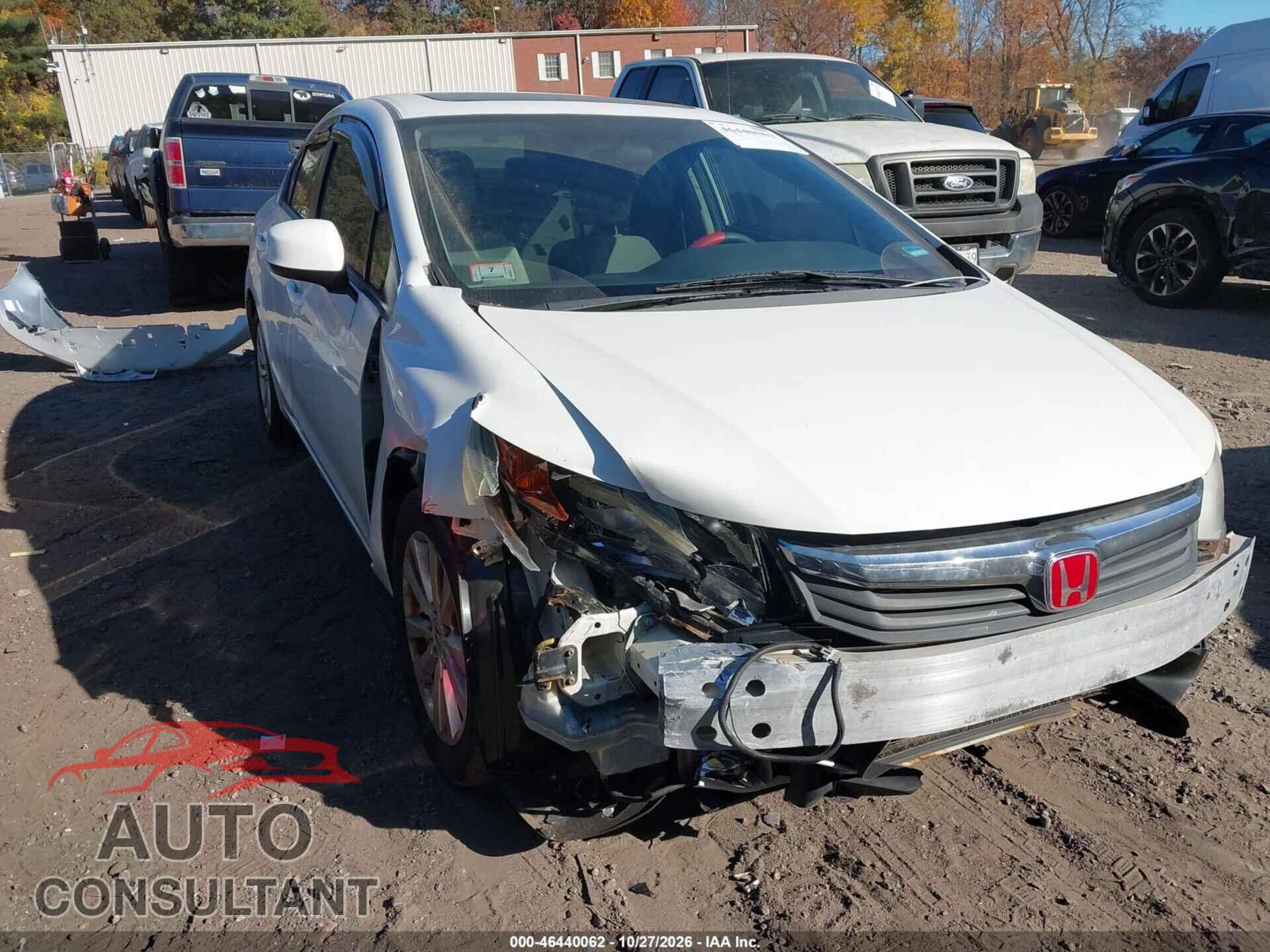 HONDA CIVIC 2012 - 19XFB2F84CE336243