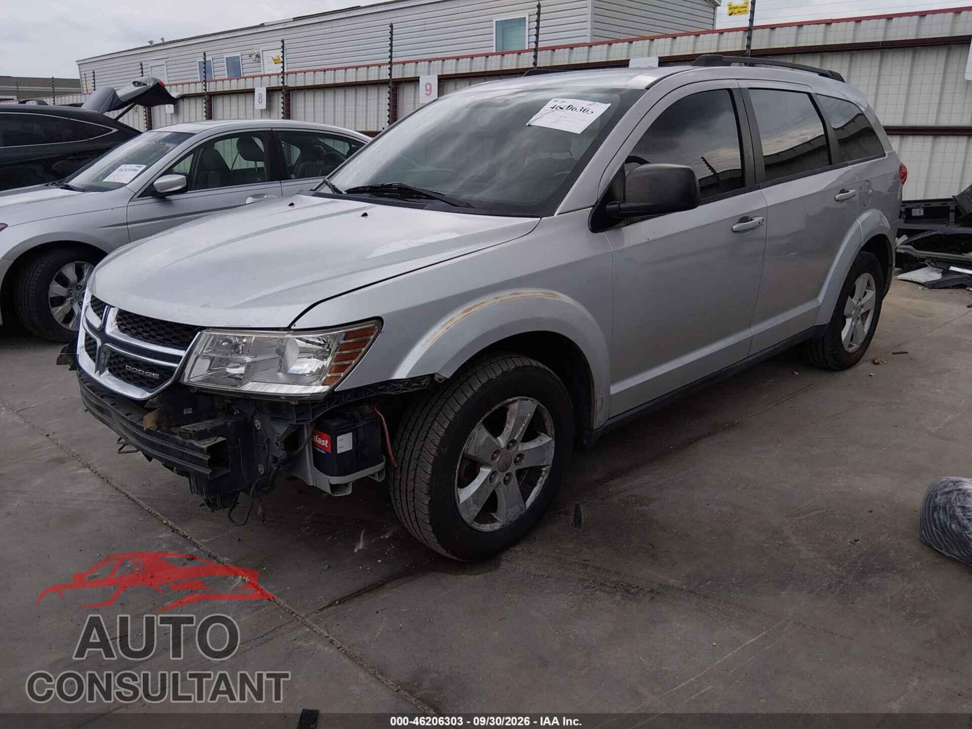 DODGE JOURNEY 2012 - 3C4PDCAB6CT205009