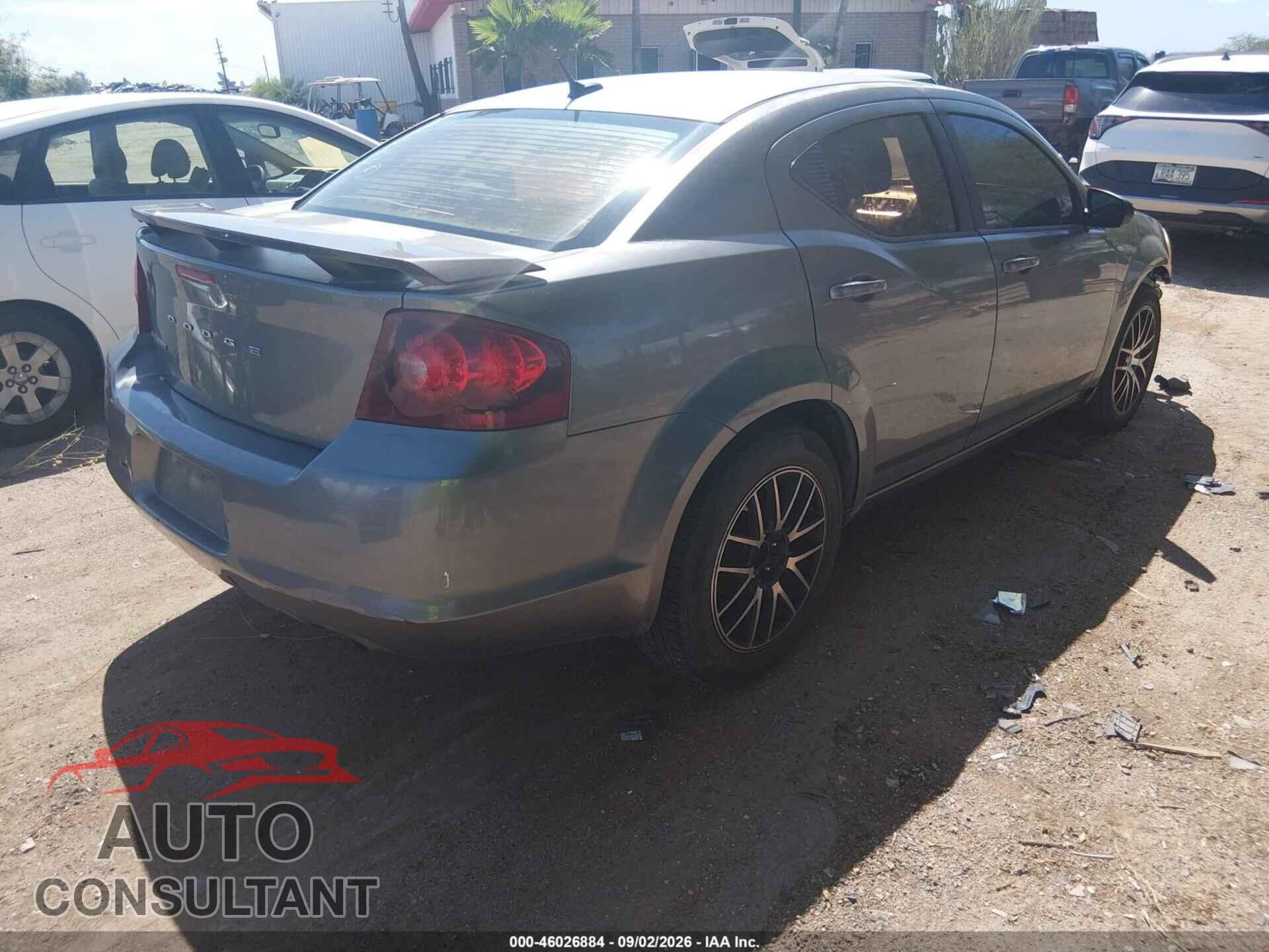 DODGE AVENGER 2013 - 1C3CDZAB6DN725251