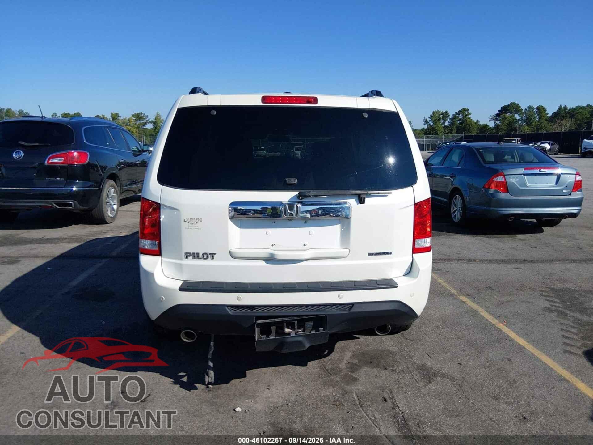 HONDA PILOT 2012 - 5FNYF3H90CB012533
