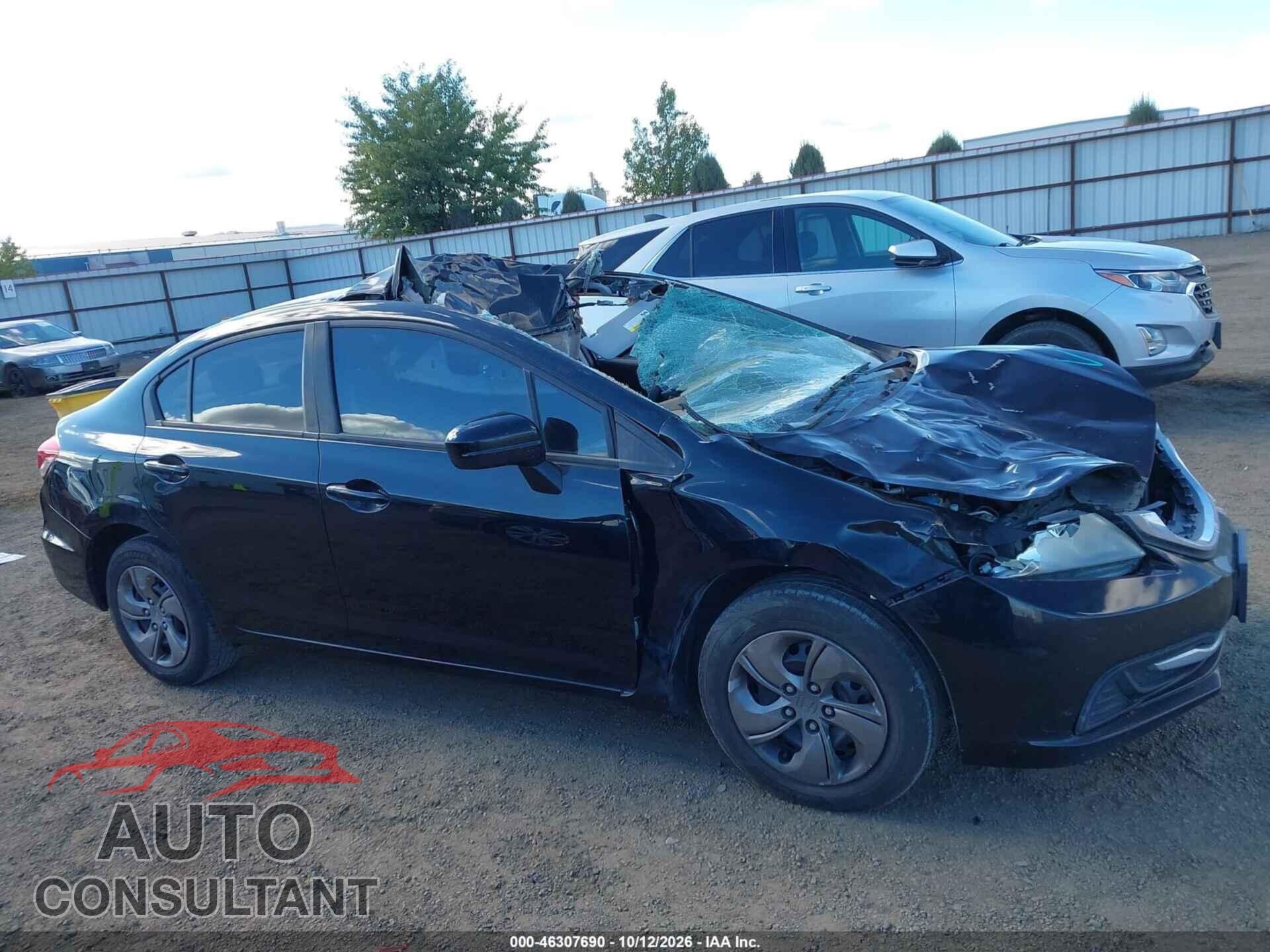 HONDA CIVIC 2014 - 19XFB2F55EE267359