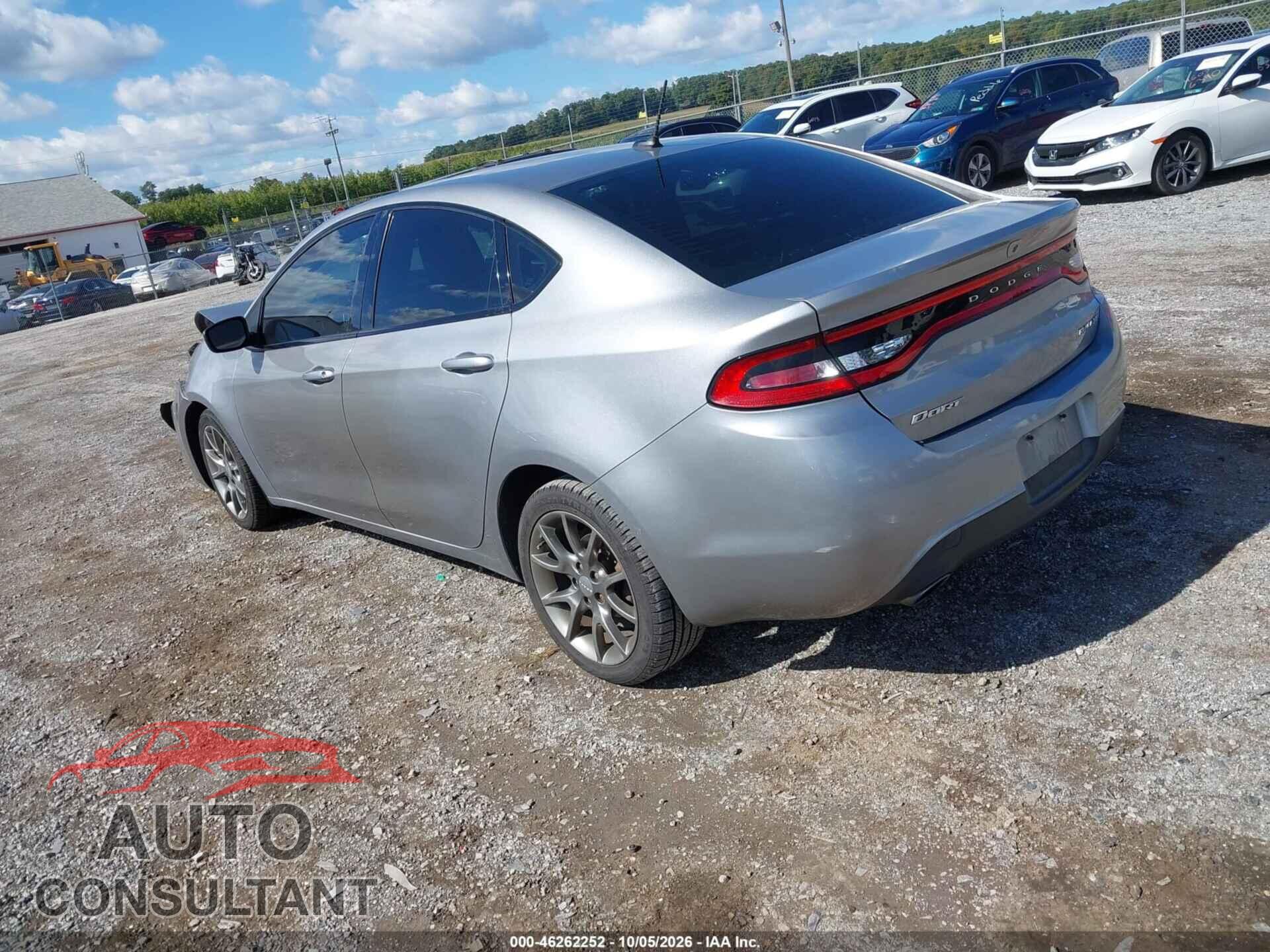 DODGE DART 2015 - 1C3CDFBB6FD242123