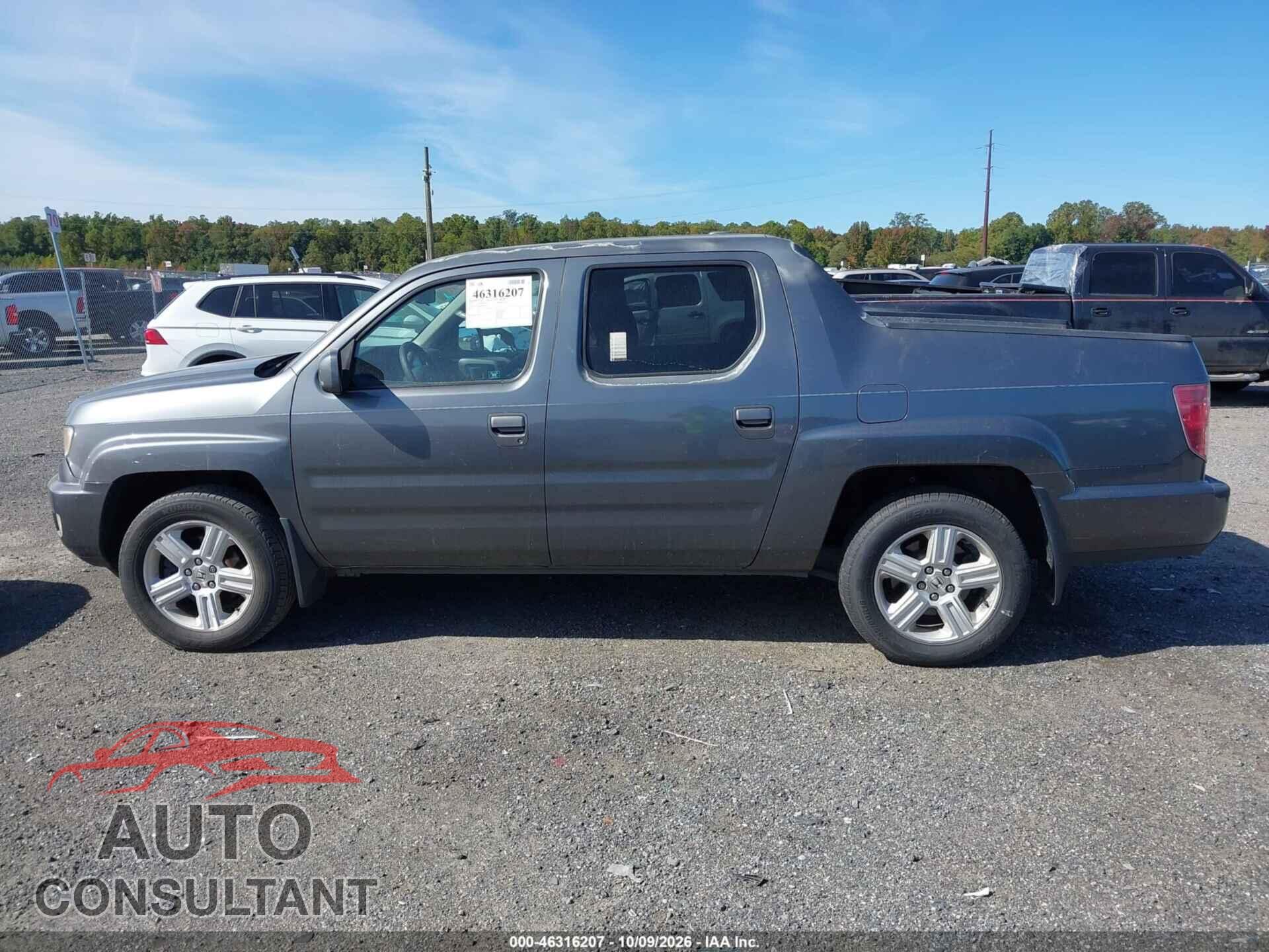 HONDA RIDGELINE 2011 - 5FPYK1F56BB001493