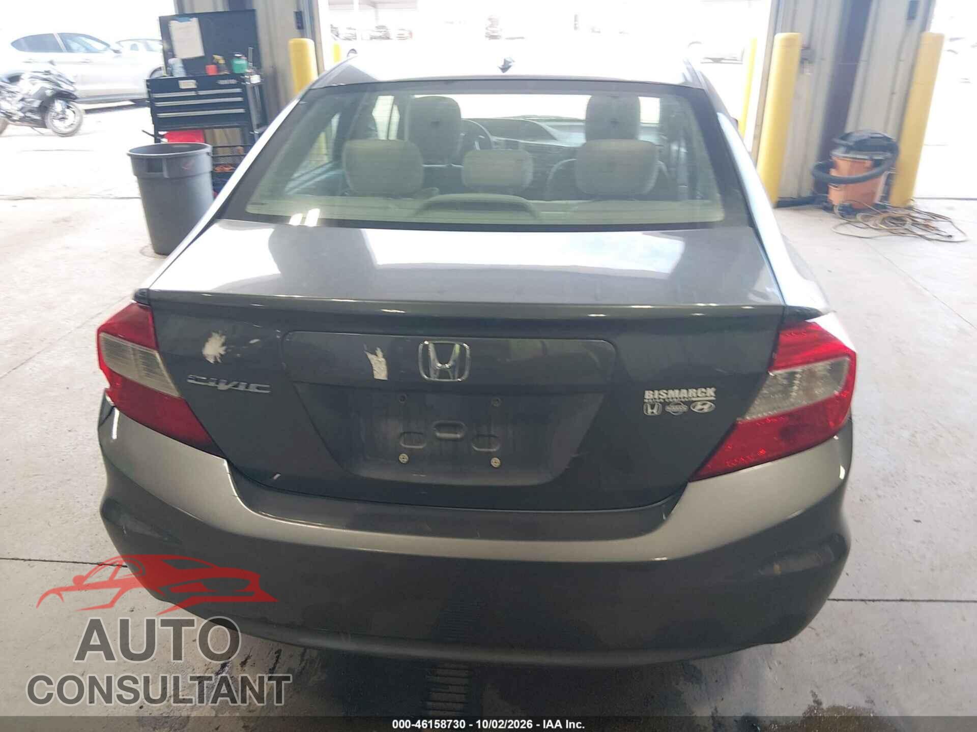 HONDA CIVIC 2012 - 2HGFB2F86CH527930