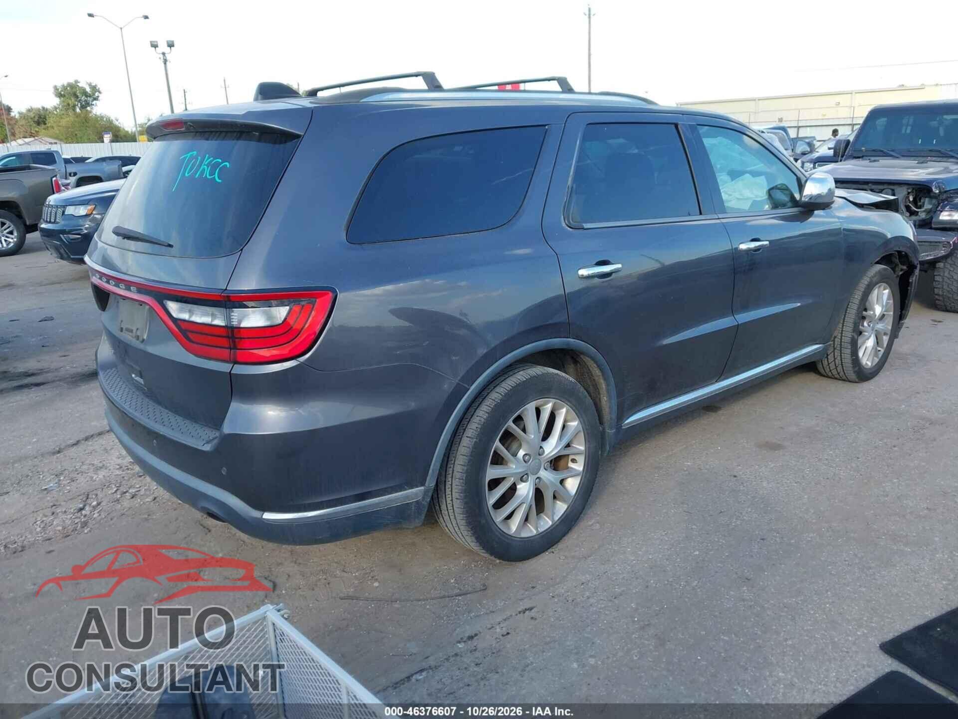 DODGE DURANGO 2016 - 1C4RDHAG9GC459638