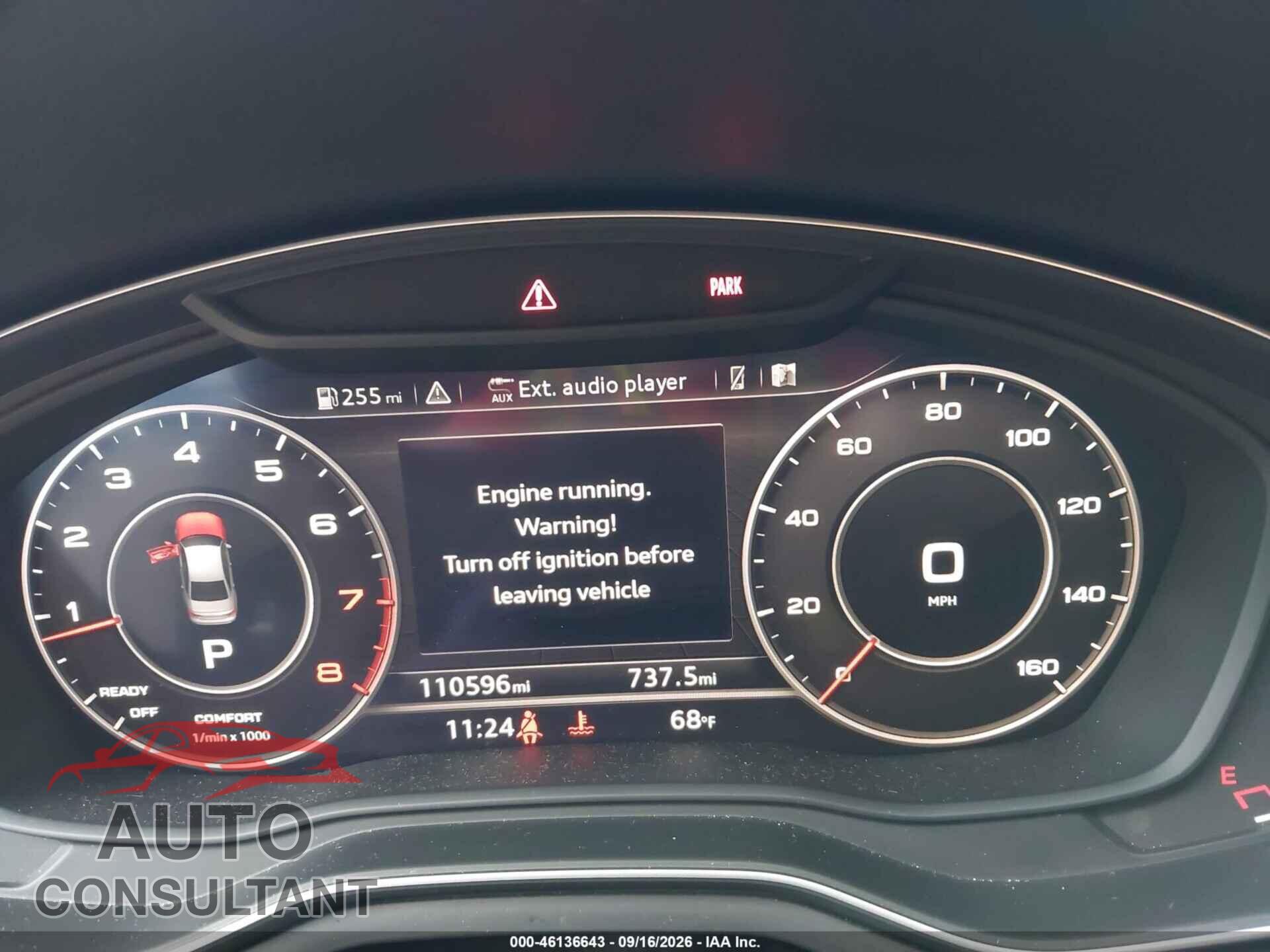 AUDI A4 2017 - WAUDNAF40HN056521