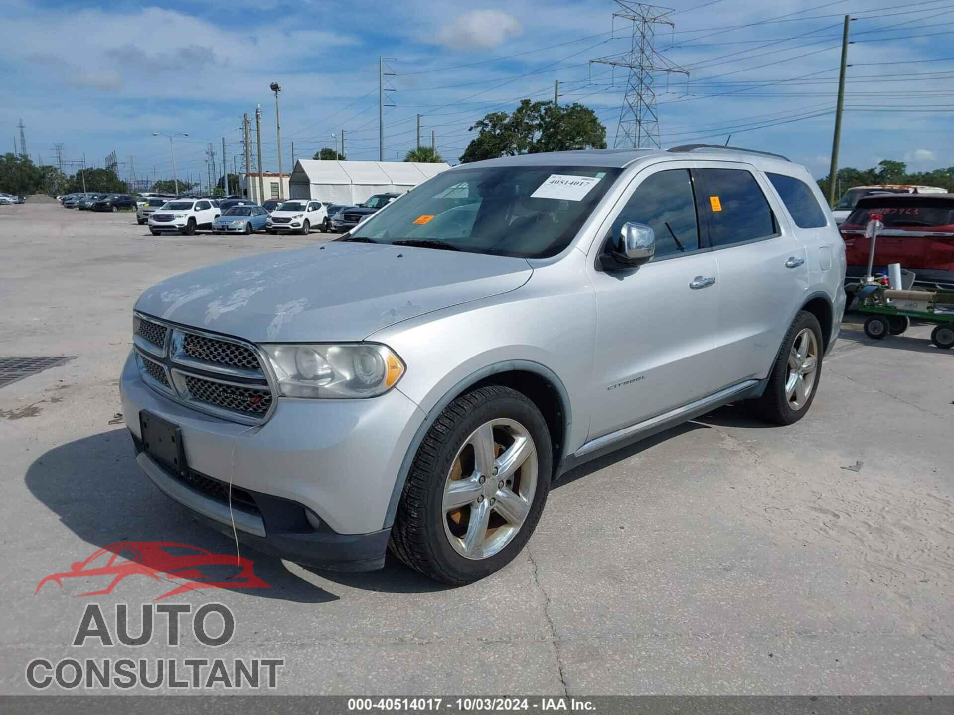 DODGE DURANGO 2011 - 1D4SE5GT5BC638482