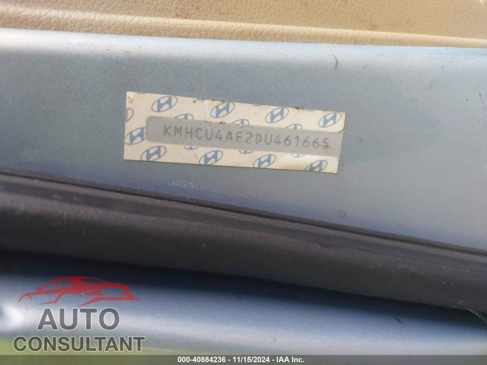 HYUNDAI ACCENT 2013 - KMHCU4AE2DU461665