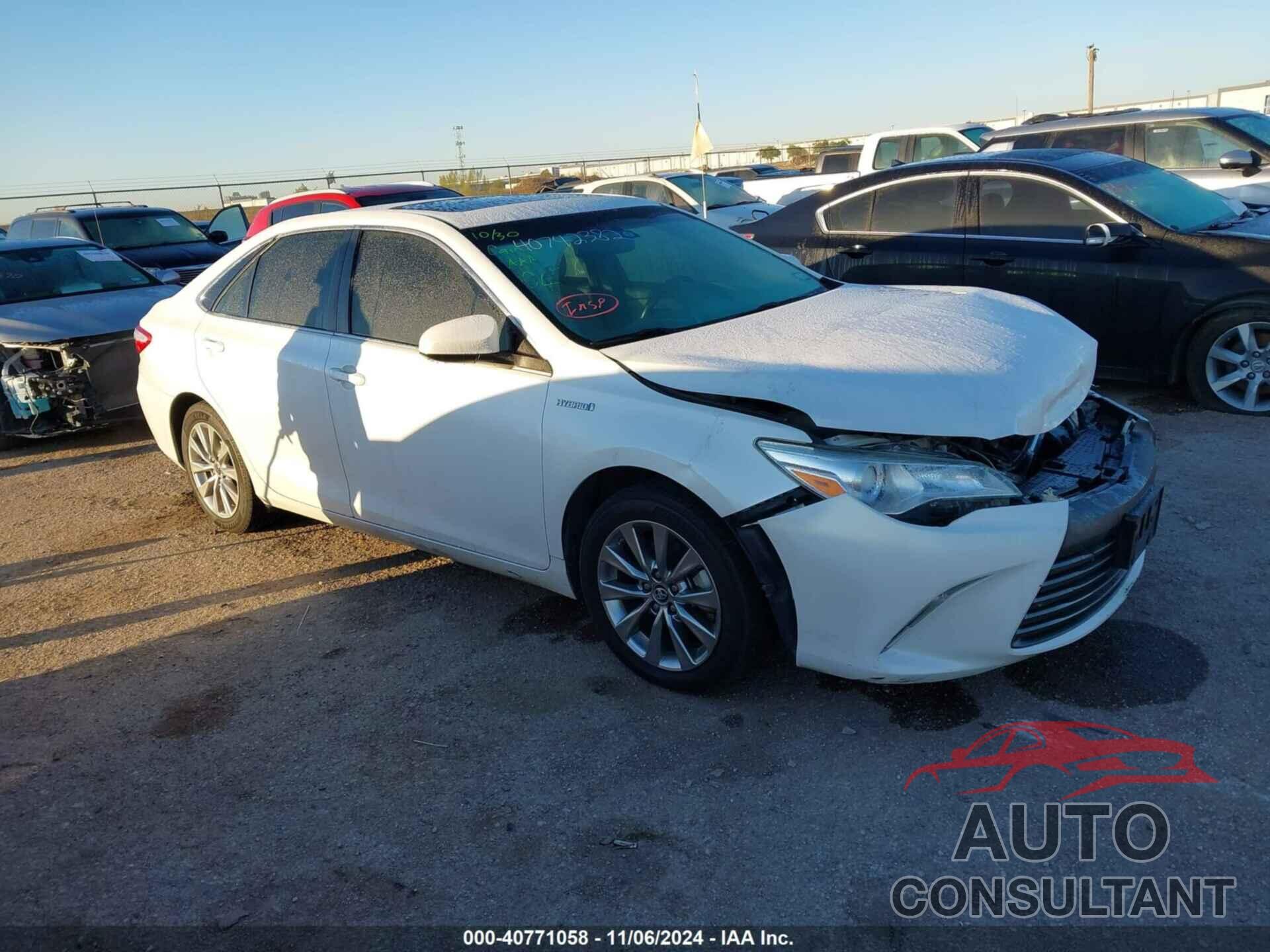 TOYOTA CAMRY HYBRID 2017 - 4T1BD1FK2HU226536