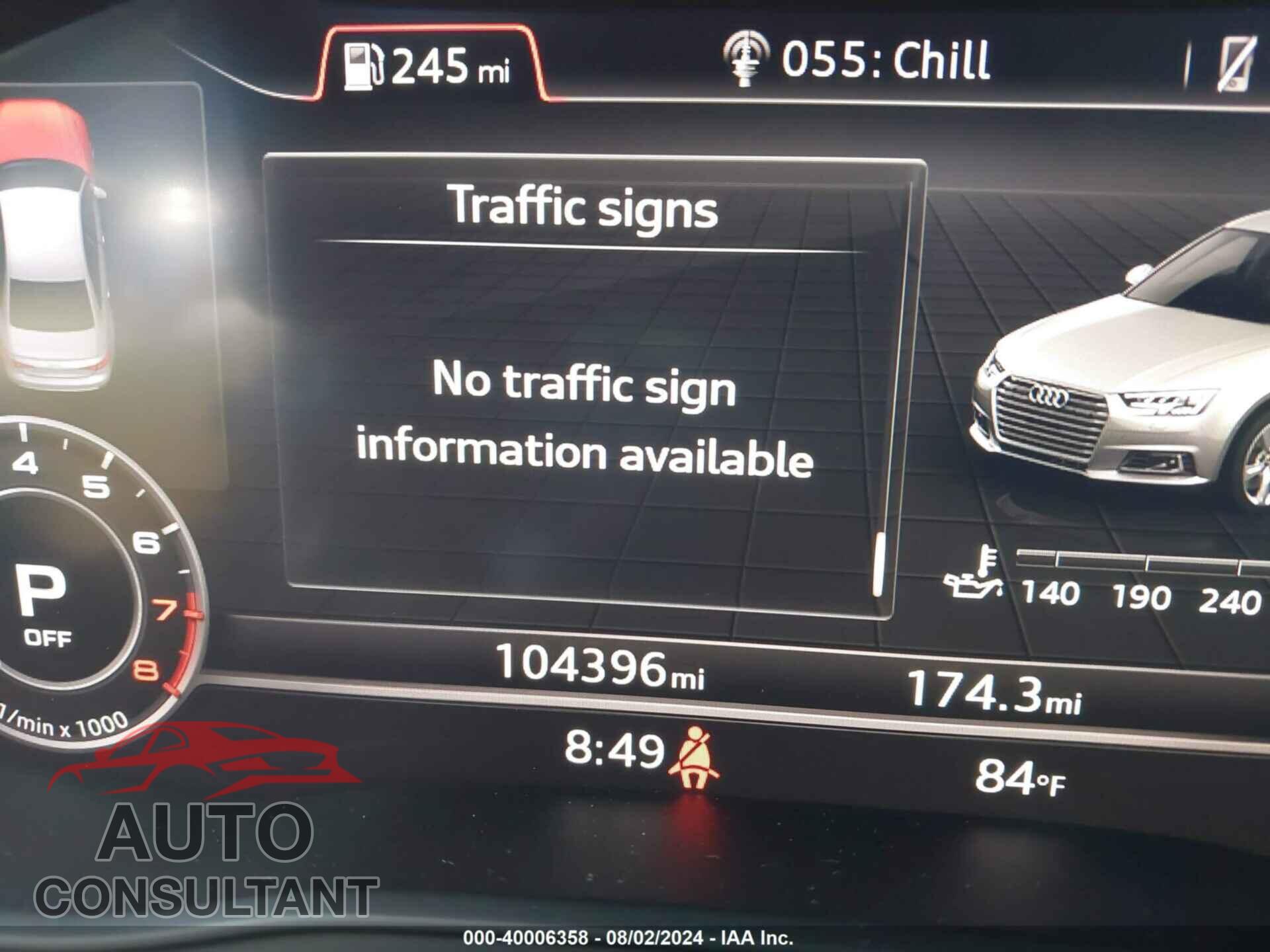AUDI A4 2017 - WAUENAF43HN055979