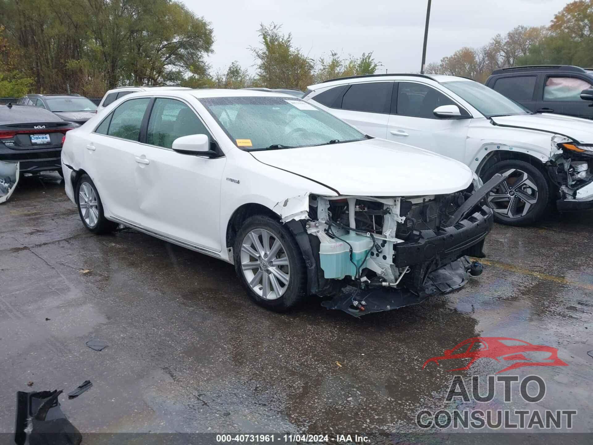 TOYOTA CAMRY HYBRID 2012 - 4T1BD1FK4CU036035