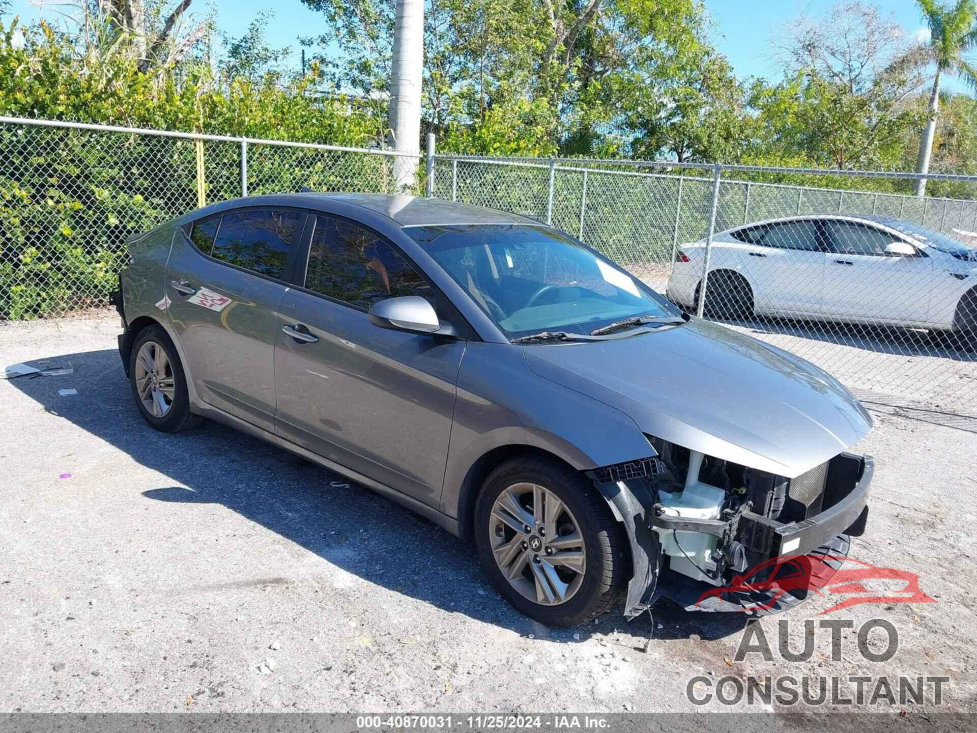 HYUNDAI ELANTRA 2019 - 5NPD84LF8KH469747